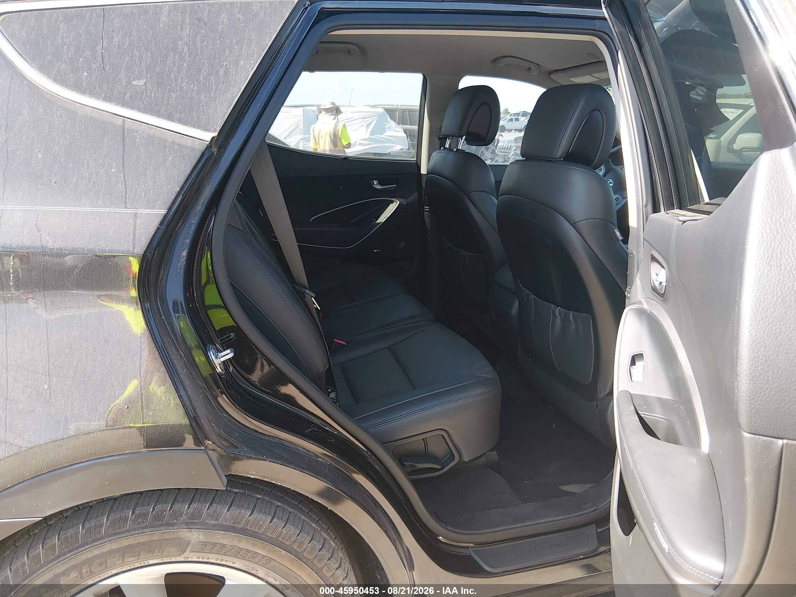 2014 Hyundai Santa Fe Sport 2.0l Turbo Black vin: 5XYZU3LA4EG227369