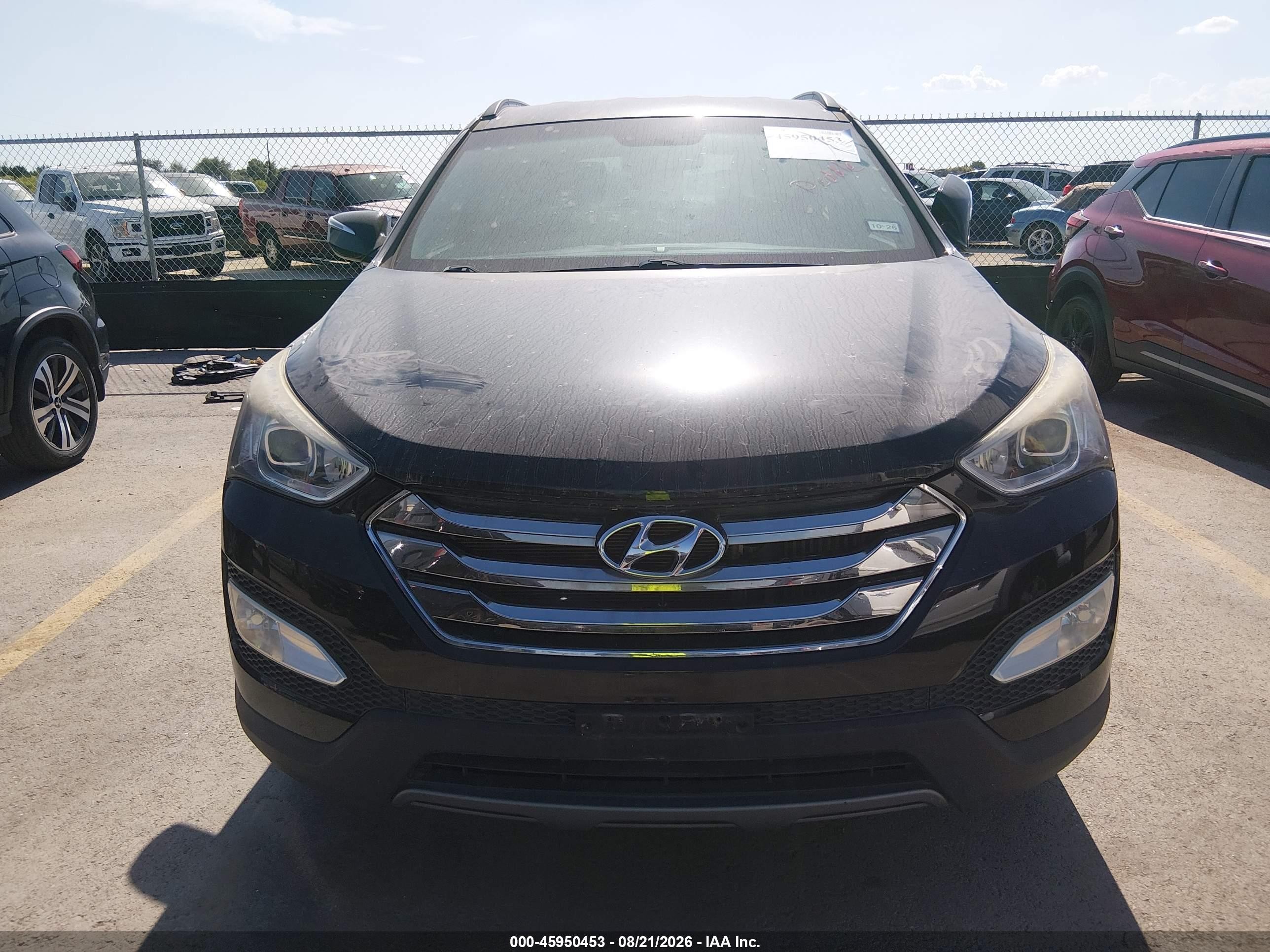 2014 Hyundai Santa Fe Sport 2.0l Turbo Black vin: 5XYZU3LA4EG227369