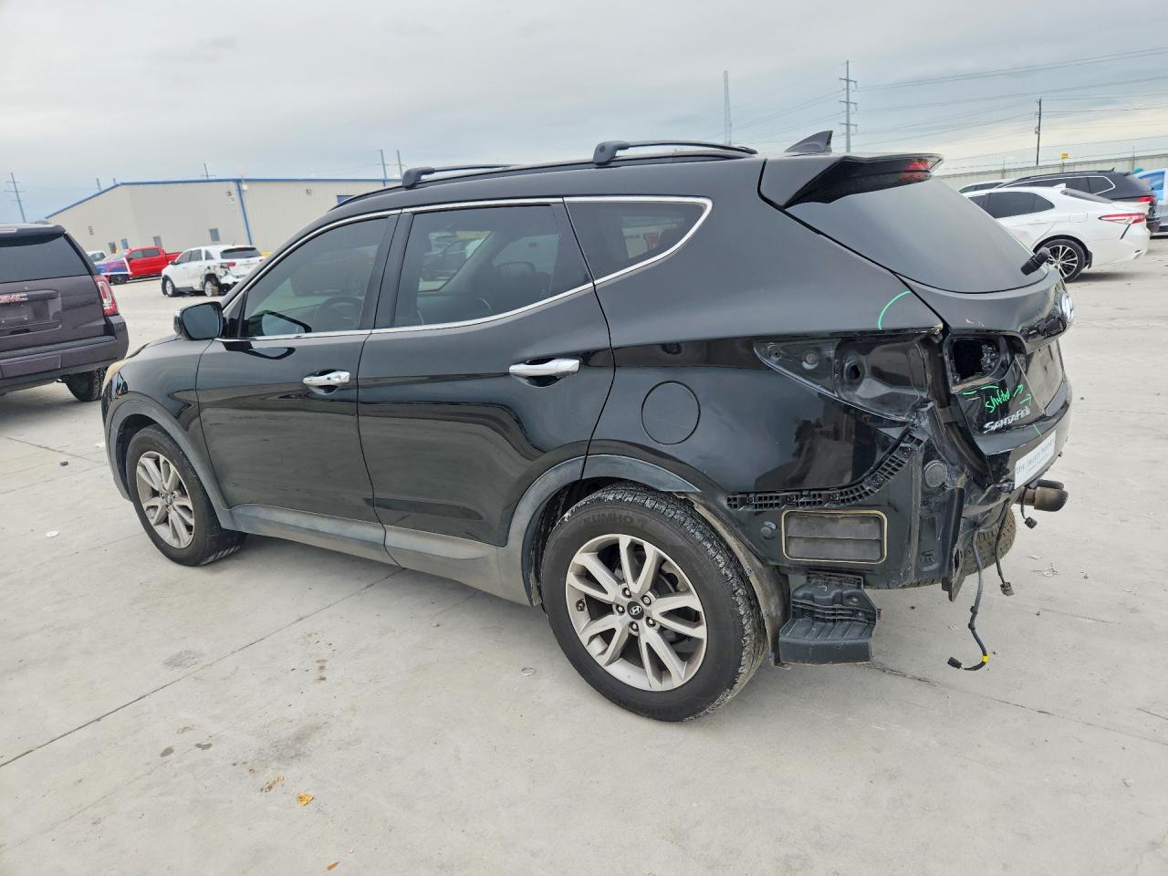 2015 Hyundai Santa Fe Sport 2.0t Черный vin: 5XYZU3LA4FG284544