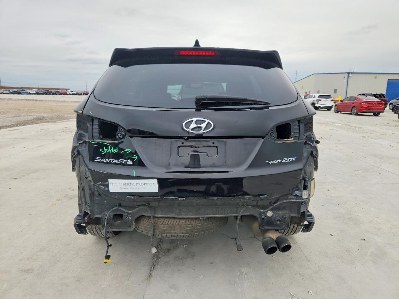 2015 Hyundai Santa Fe Sport 2.0t Черный vin: 5XYZU3LA4FG284544