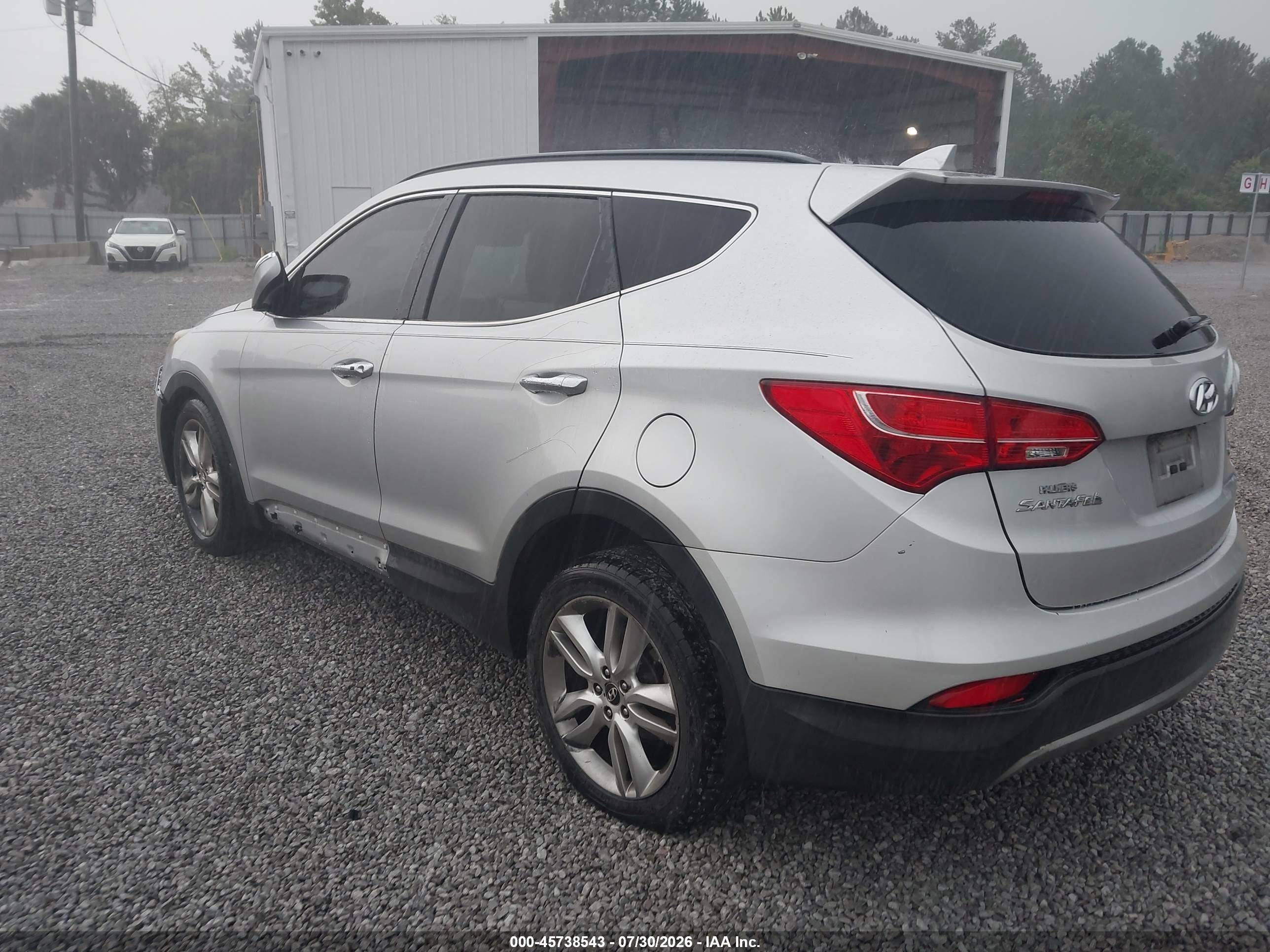2013 Hyundai Santa Fe Sport 2.0t Silver vin: 5XYZU3LA5DG071390