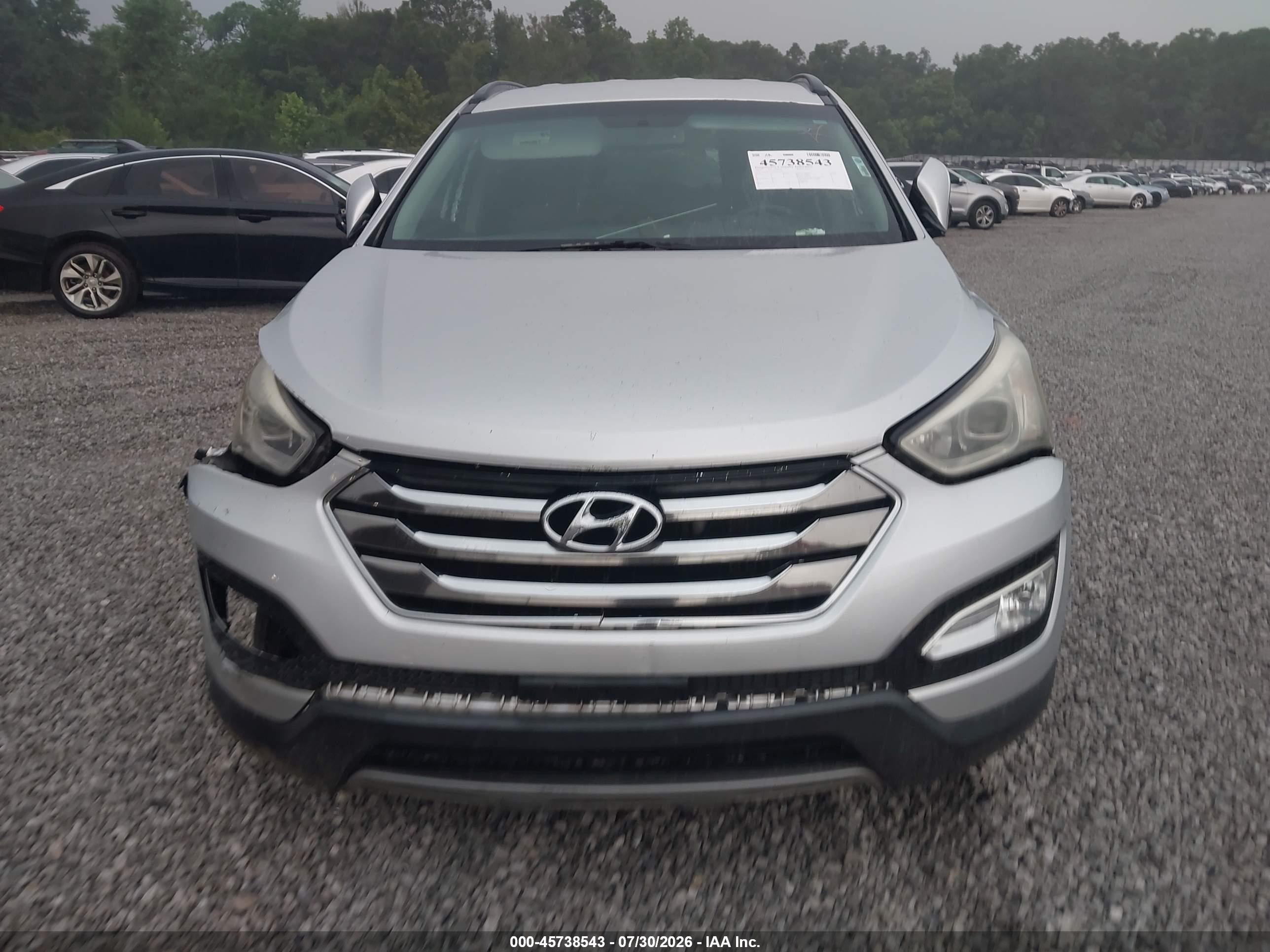 2013 Hyundai Santa Fe Sport 2.0t Silver vin: 5XYZU3LA5DG071390