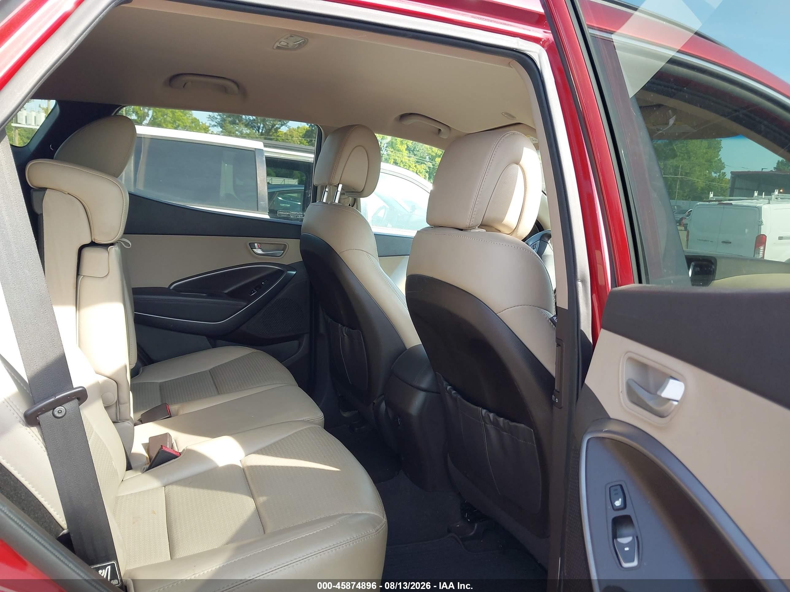 2013 Hyundai Santa Fe Sport 2.0t Red vin: 5XYZU3LA5DG120197