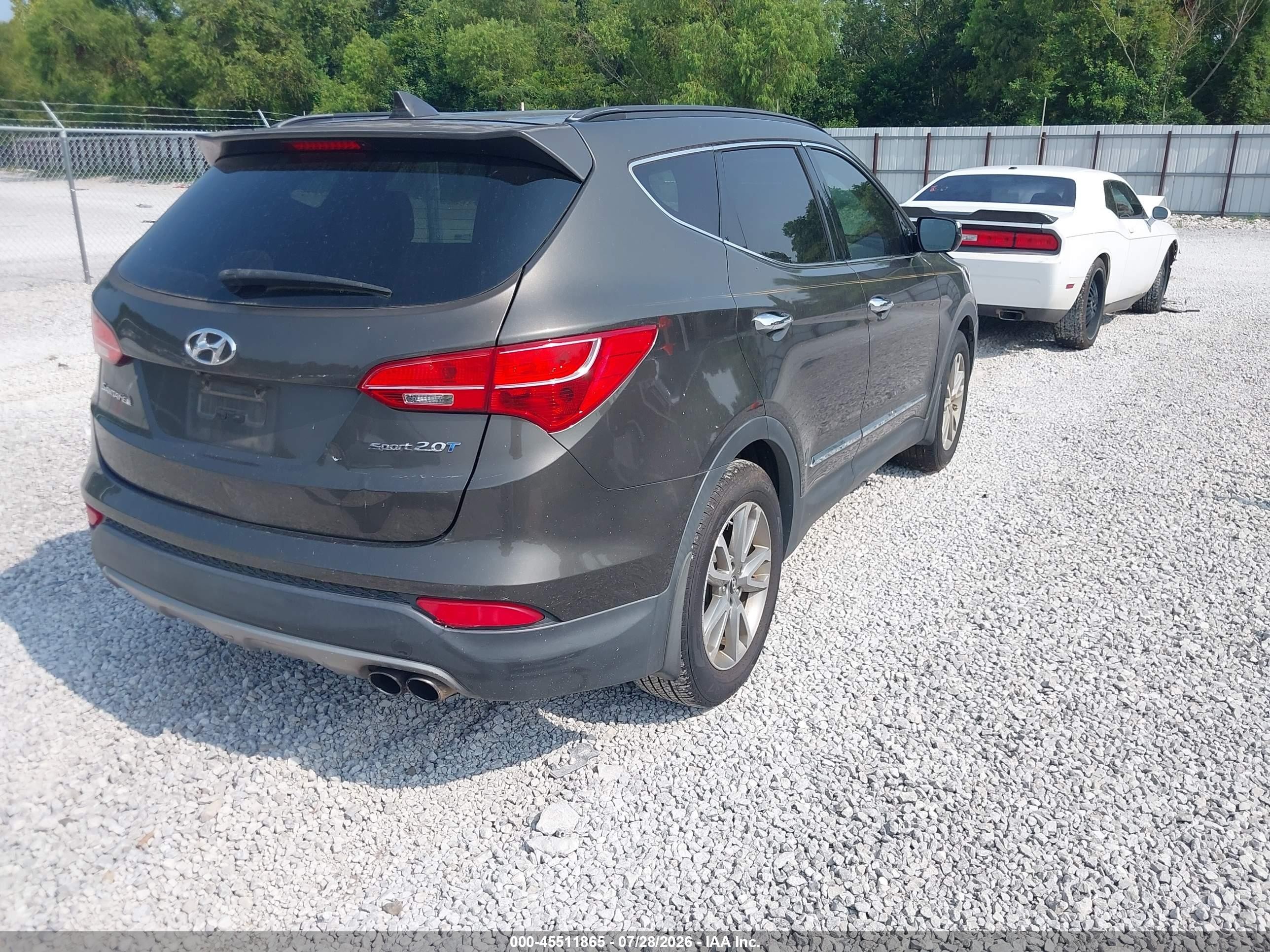 2014 Hyundai Santa Fe Sport 2.0l Turbo Pewter vin: 5XYZU3LA5EG149328