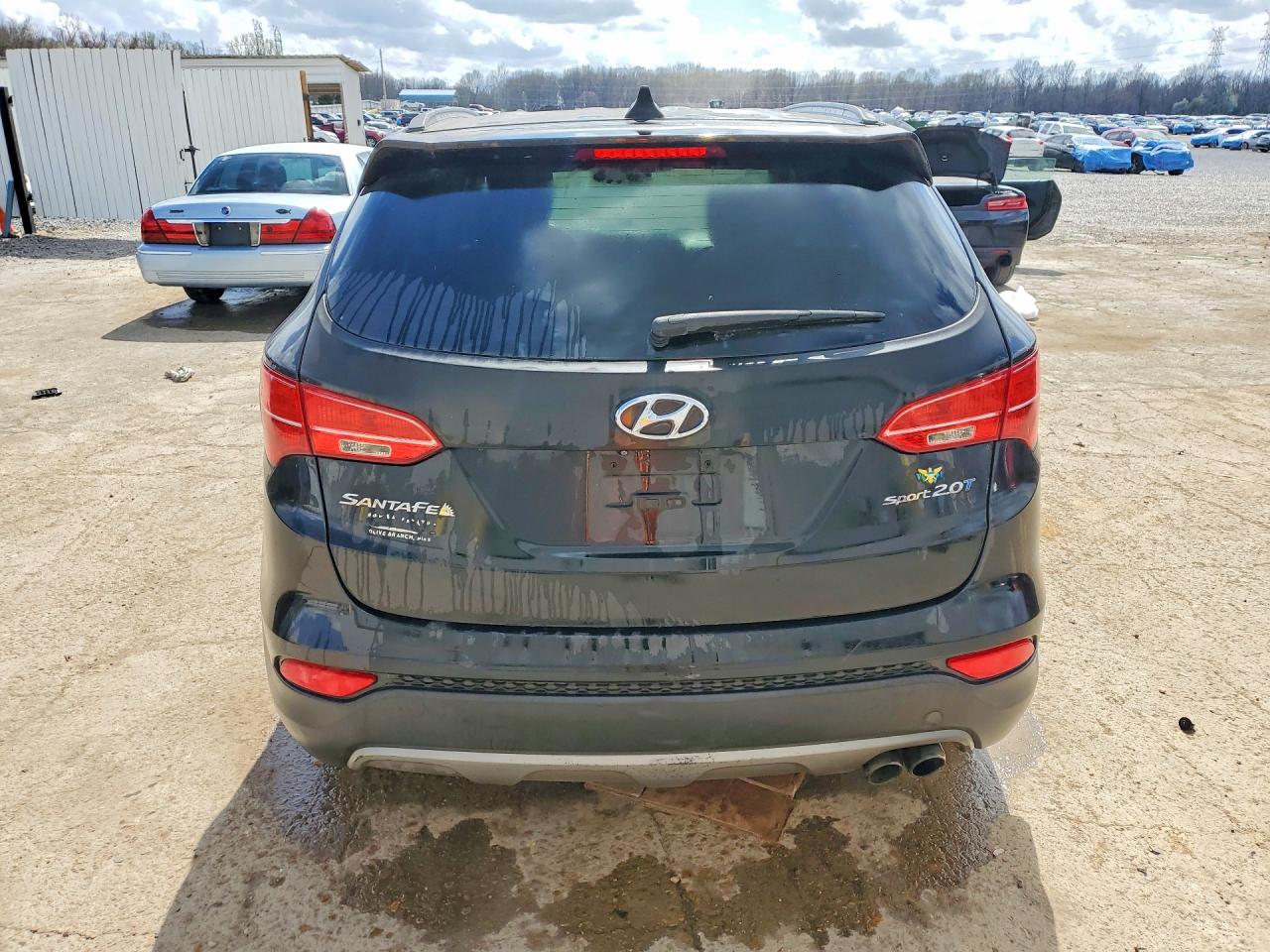 2014 Hyundai Santa Fe Sport 2.0t Black vin: 5XYZU3LA5EG178456