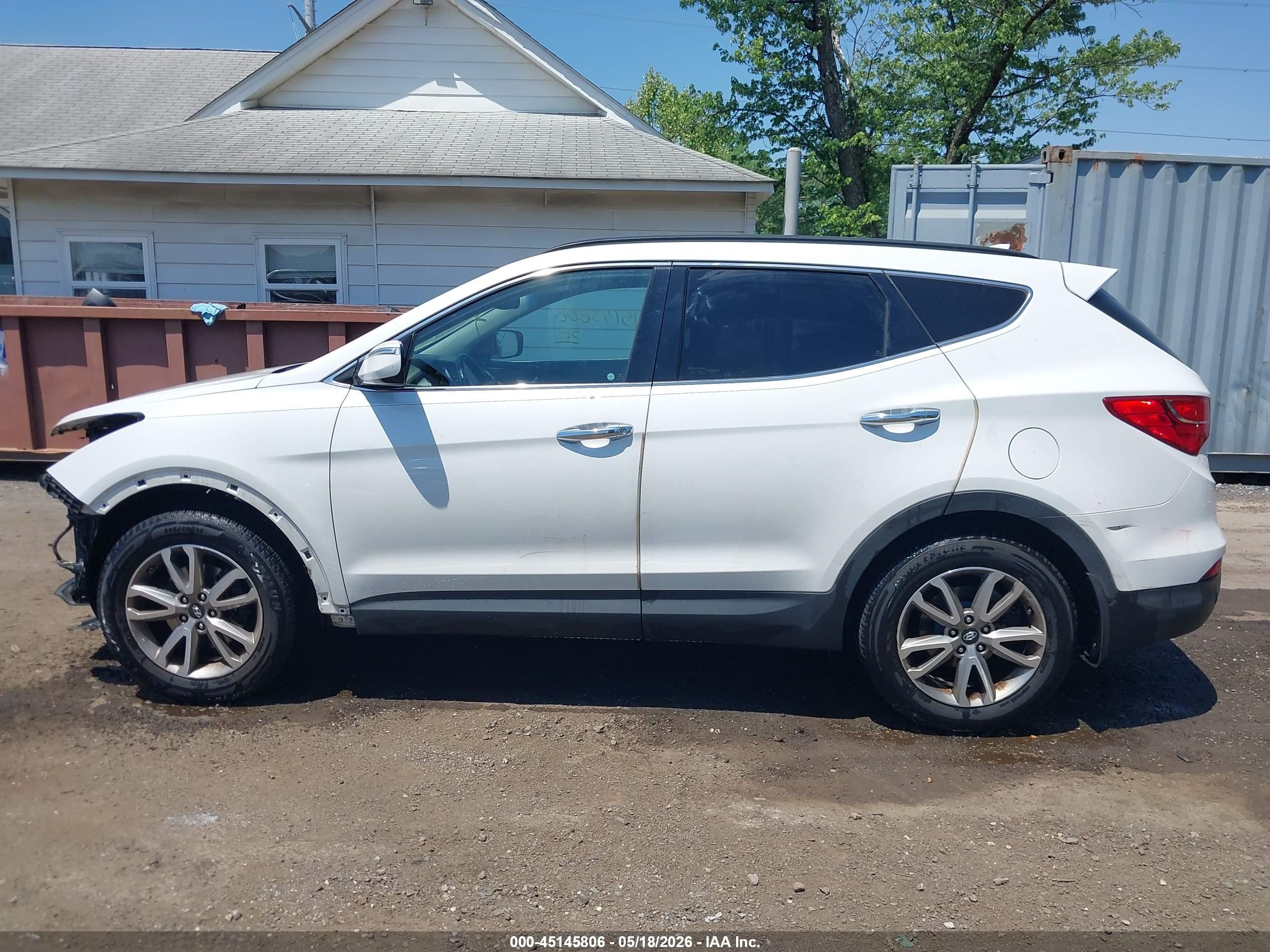 2015 Hyundai Santa Fe Sport 2.0l Turbo White vin: 5XYZU3LA5FG270510