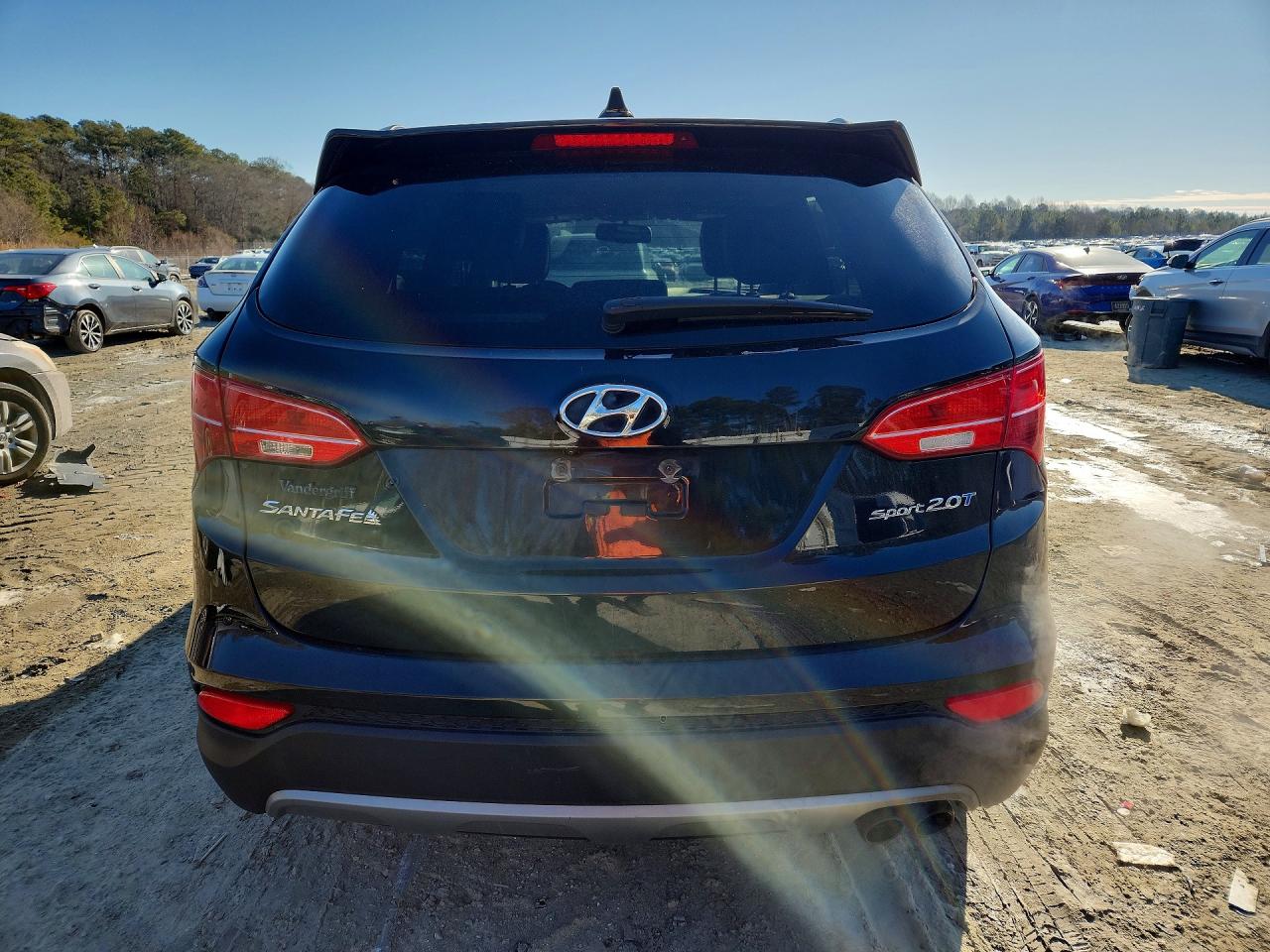 2013 Hyundai Santa Fe Sport Black vin: 5XYZU3LA6DG020173