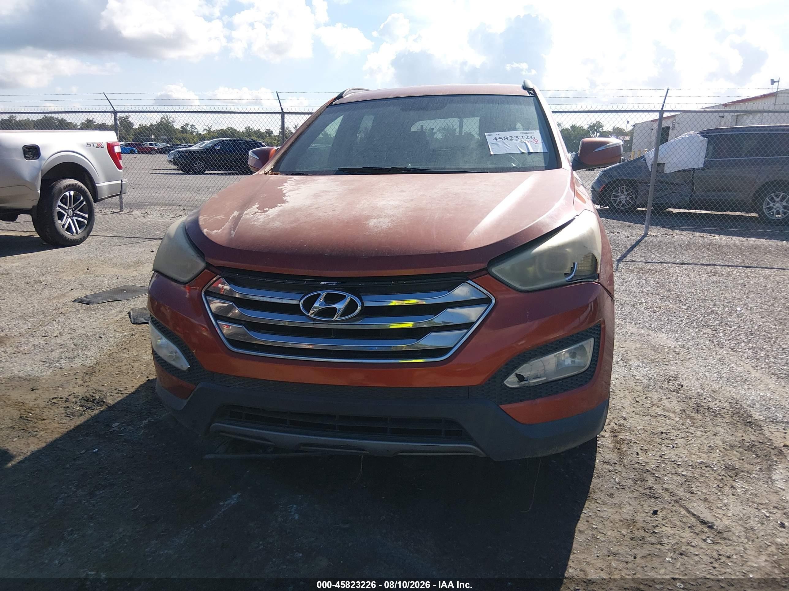 2013 Hyundai Santa Fe Sport 2.0t Orange vin: 5XYZU3LA6DG025549