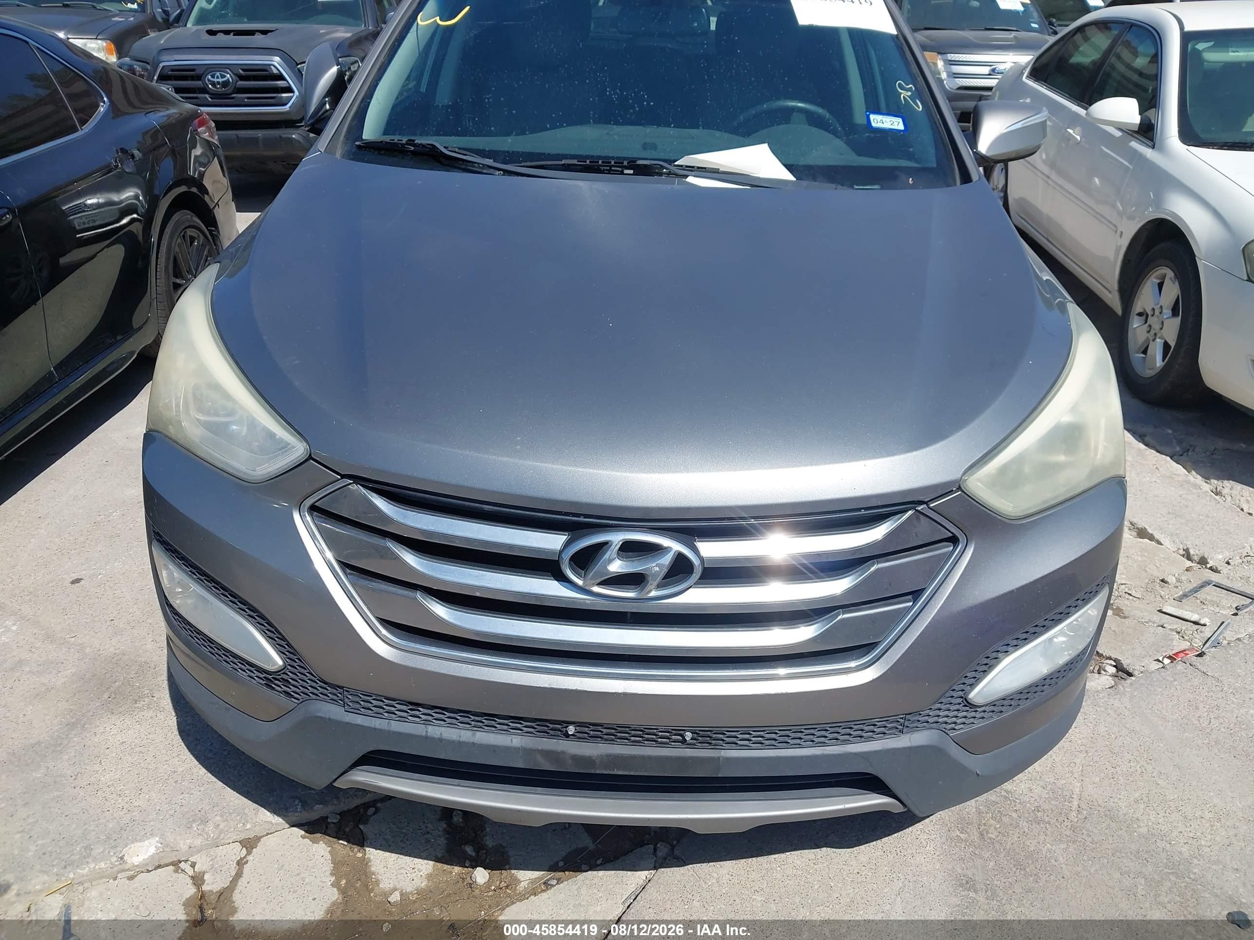 2013 Hyundai Santa Fe Sport 2.0t Gray vin: 5XYZU3LA6DG087419