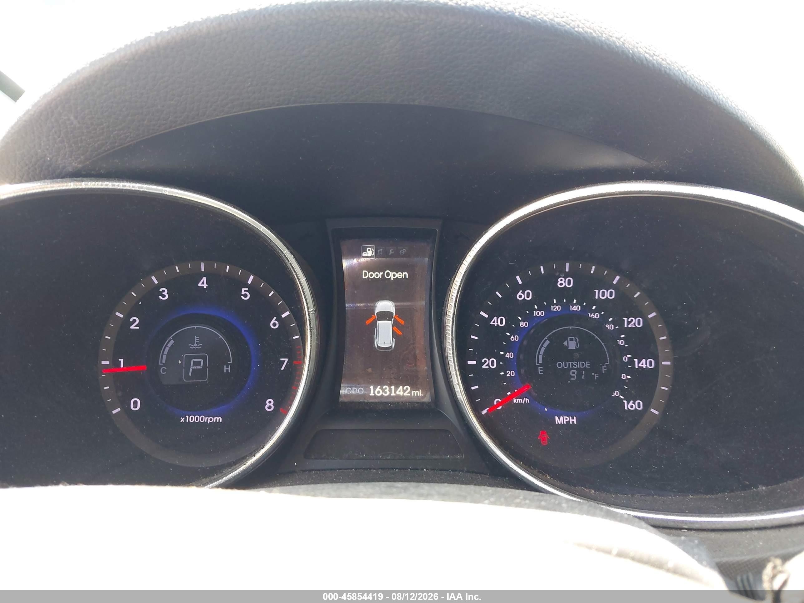 2013 Hyundai Santa Fe Sport 2.0t Gray vin: 5XYZU3LA6DG087419