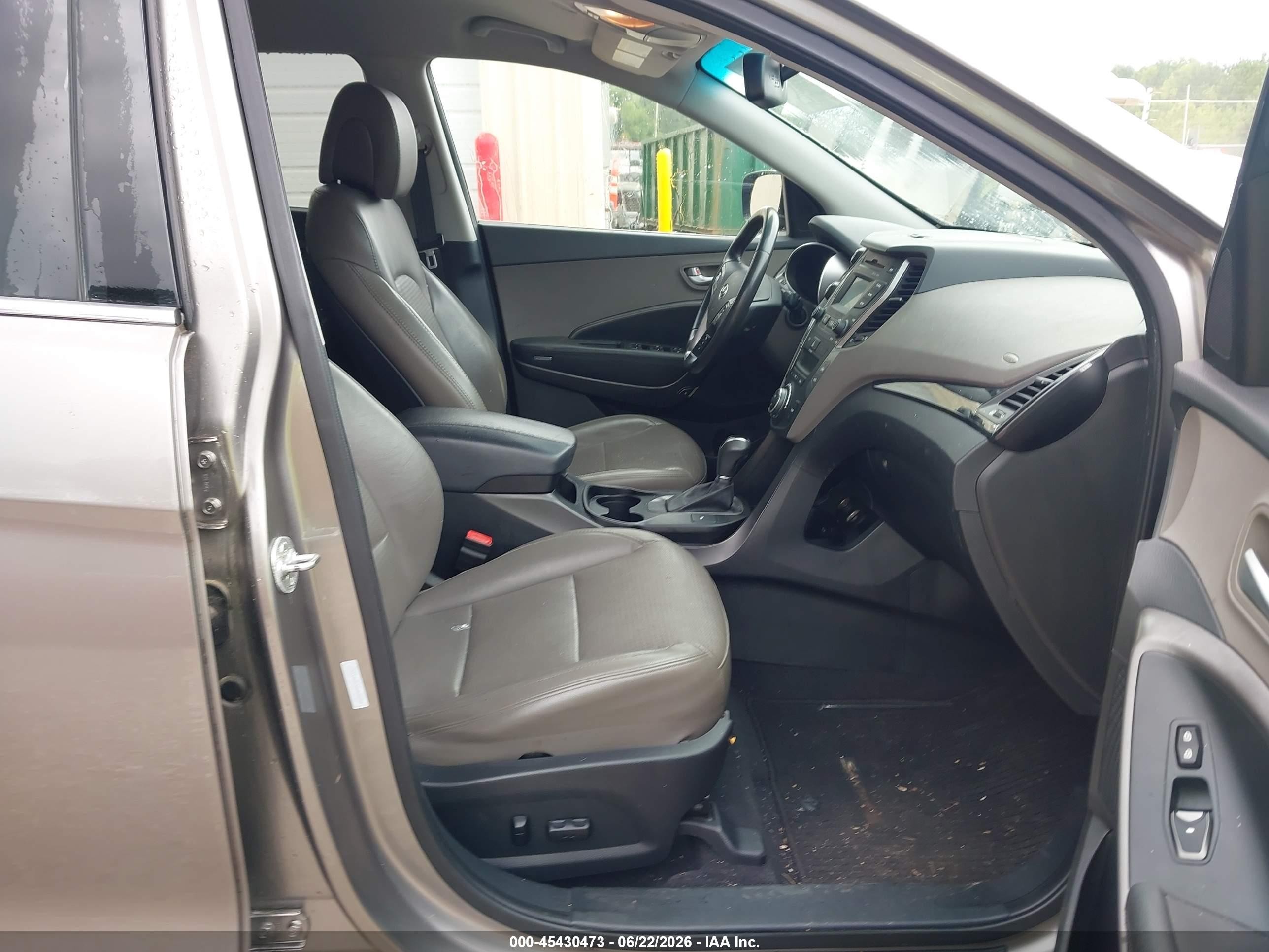 2013 Hyundai Santa Fe Sport 2.0t Gray vin: 5XYZU3LA6DG087422