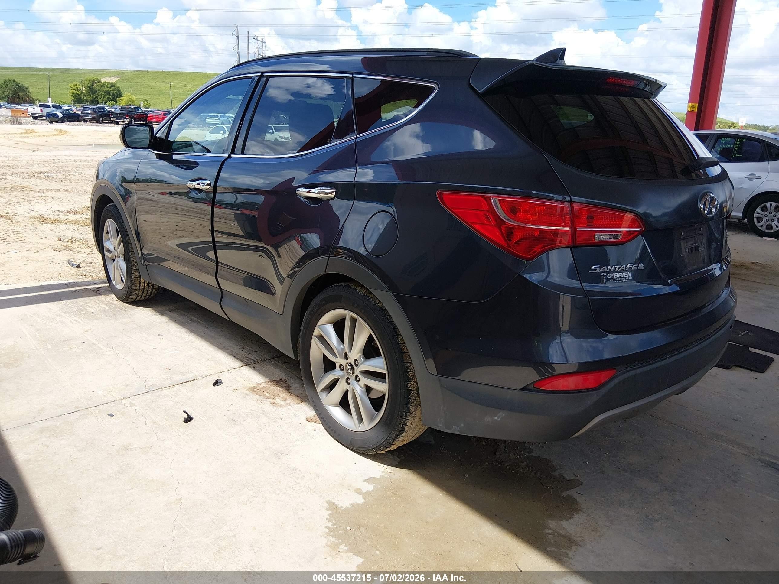 2014 Hyundai Santa Fe Sport 2.0l Turbo Синий vin: 5XYZU3LA6EG212422