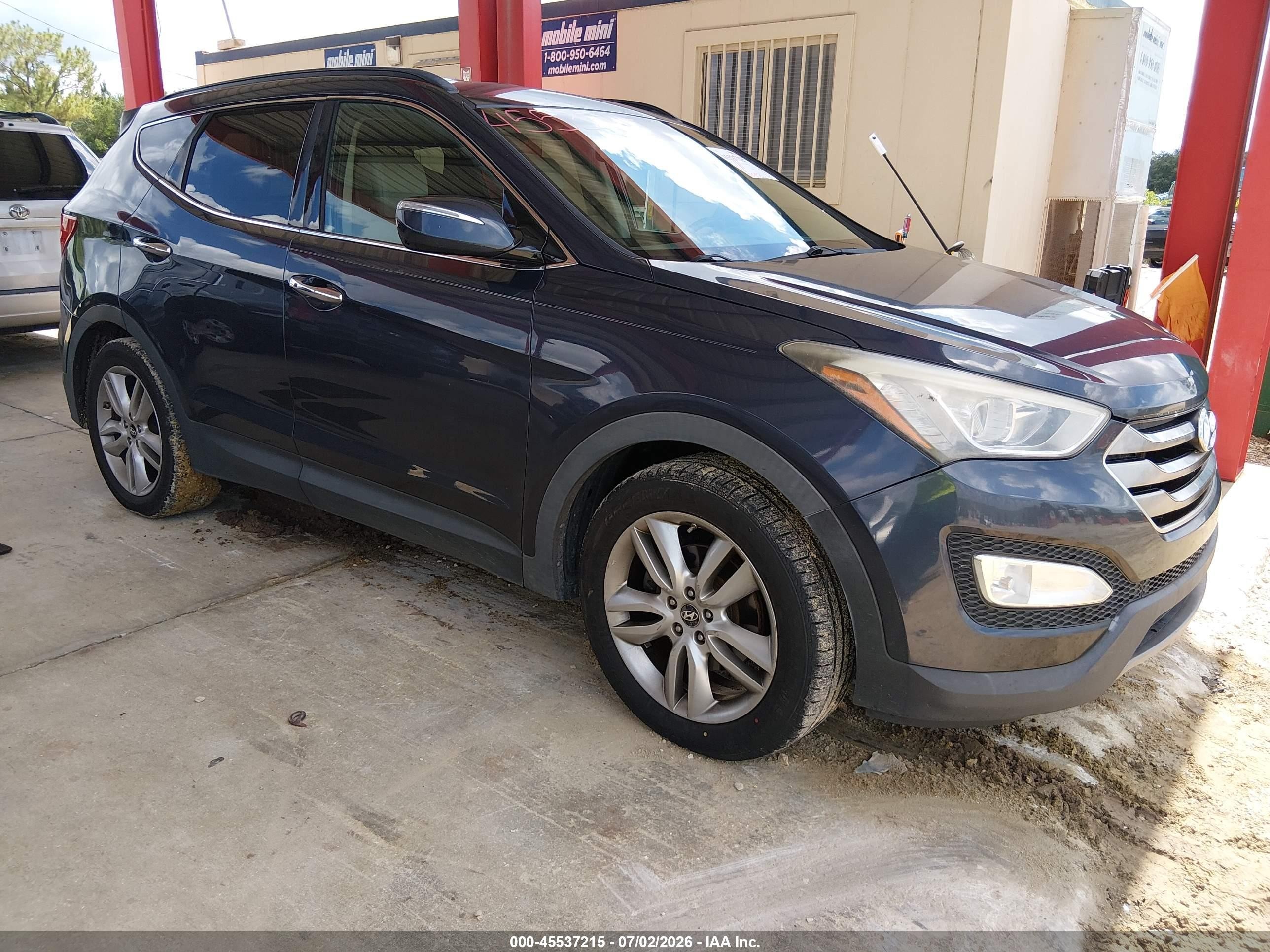 2014 Hyundai Santa Fe Sport 2.0l Turbo Blue vin: 5XYZU3LA6EG212422