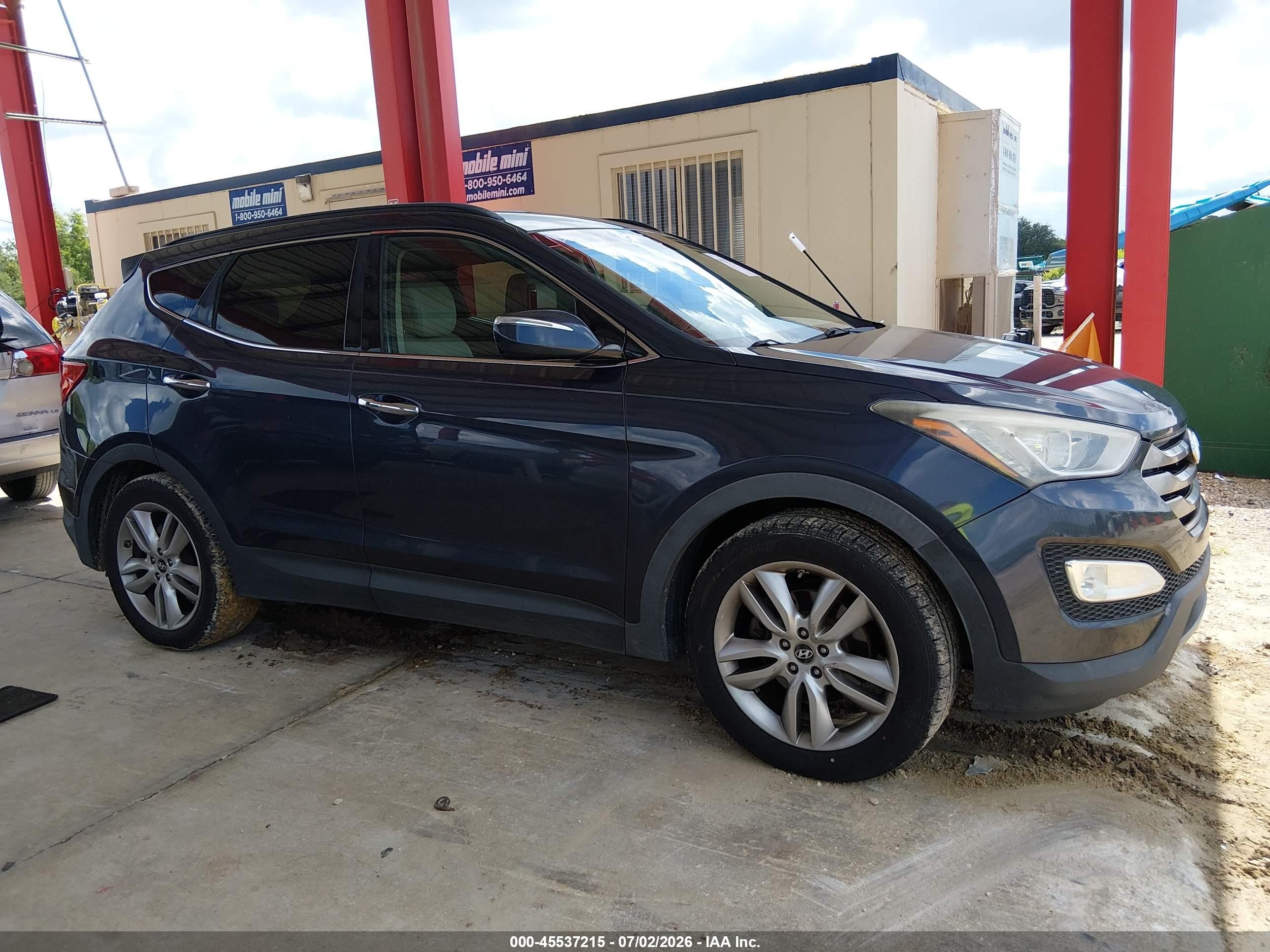 2014 Hyundai Santa Fe Sport 2.0l Turbo Синий vin: 5XYZU3LA6EG212422