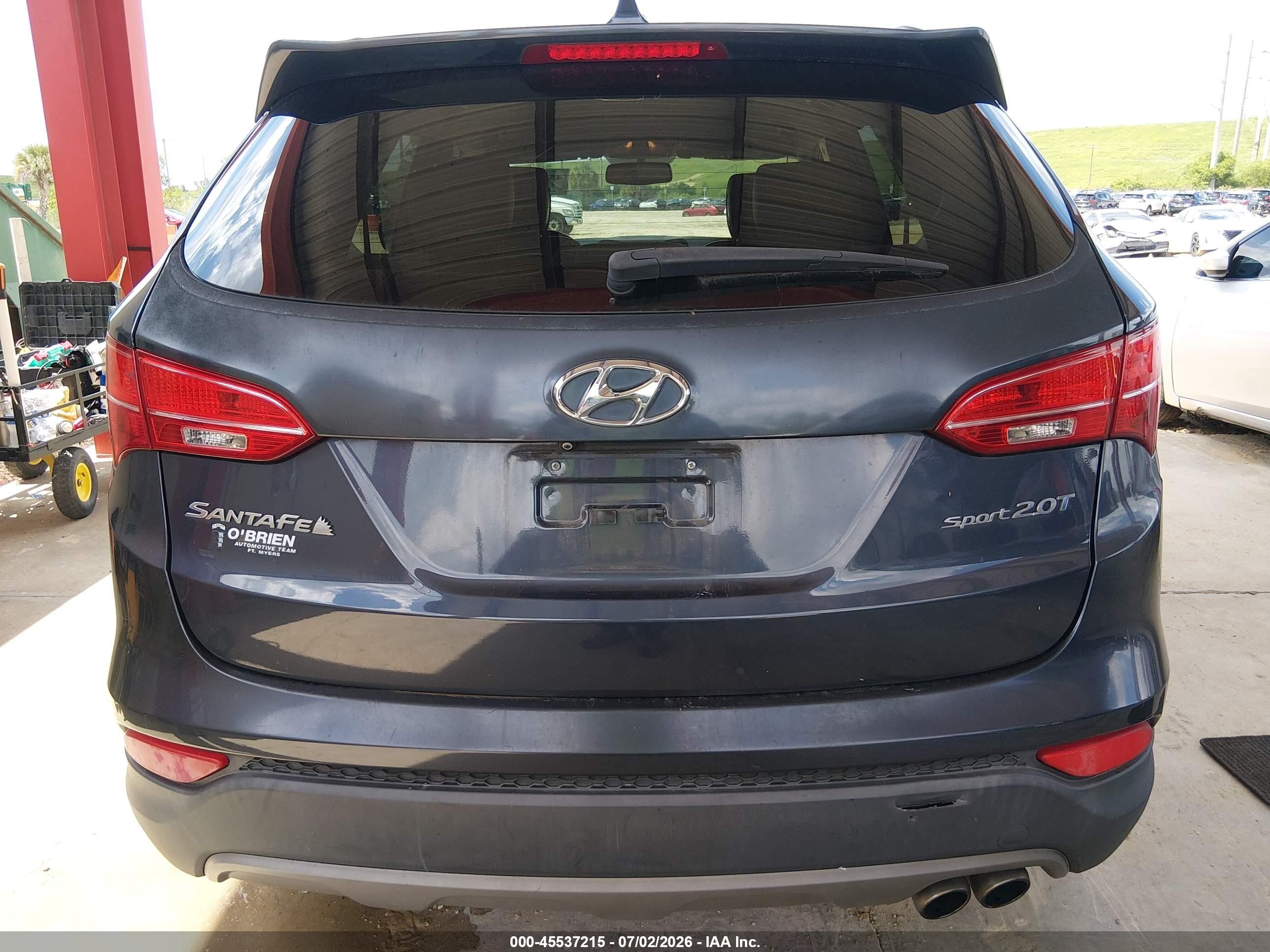 2014 Hyundai Santa Fe Sport 2.0l Turbo Синий vin: 5XYZU3LA6EG212422