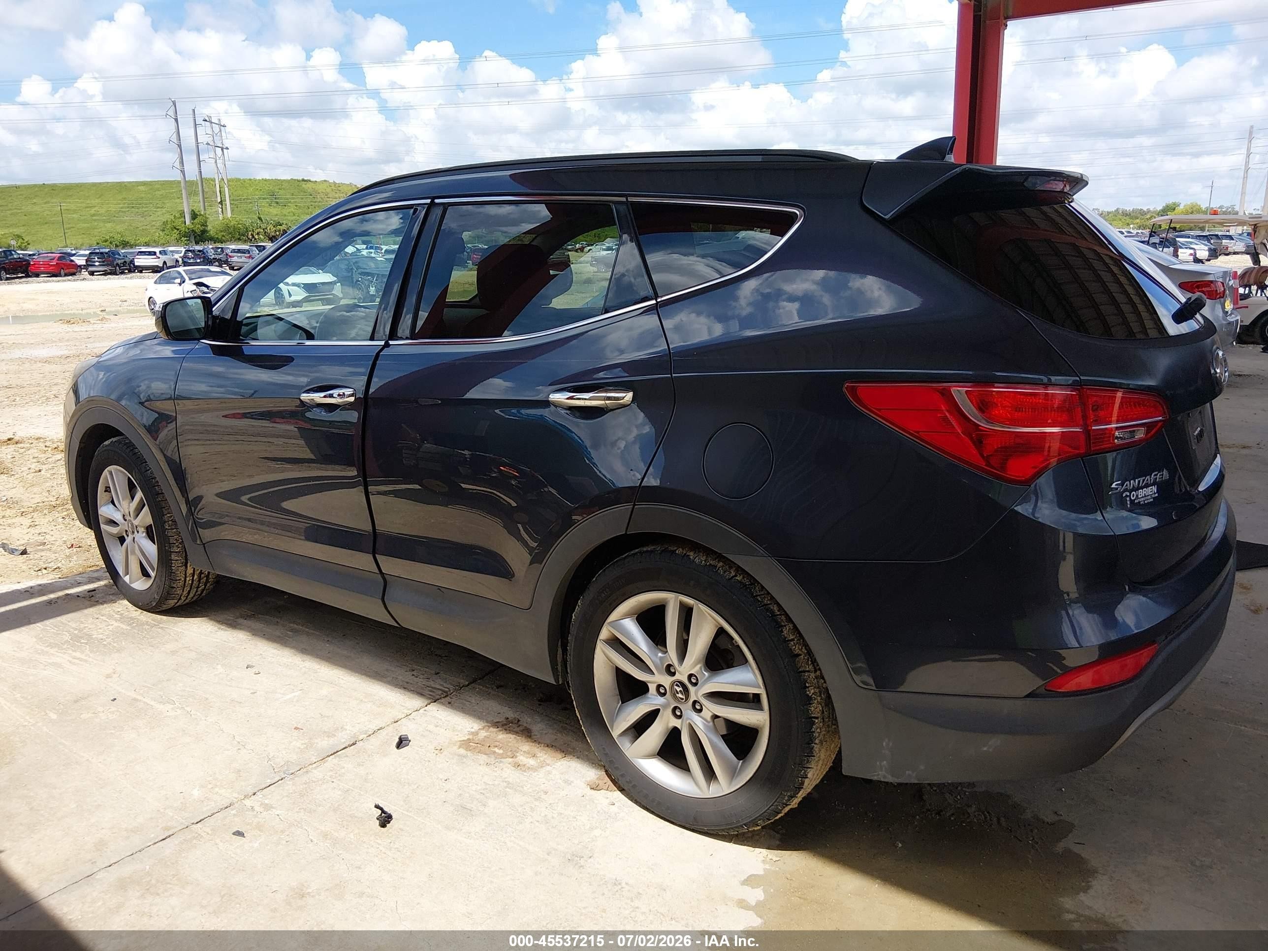 2014 Hyundai Santa Fe Sport 2.0l Turbo Синий vin: 5XYZU3LA6EG212422