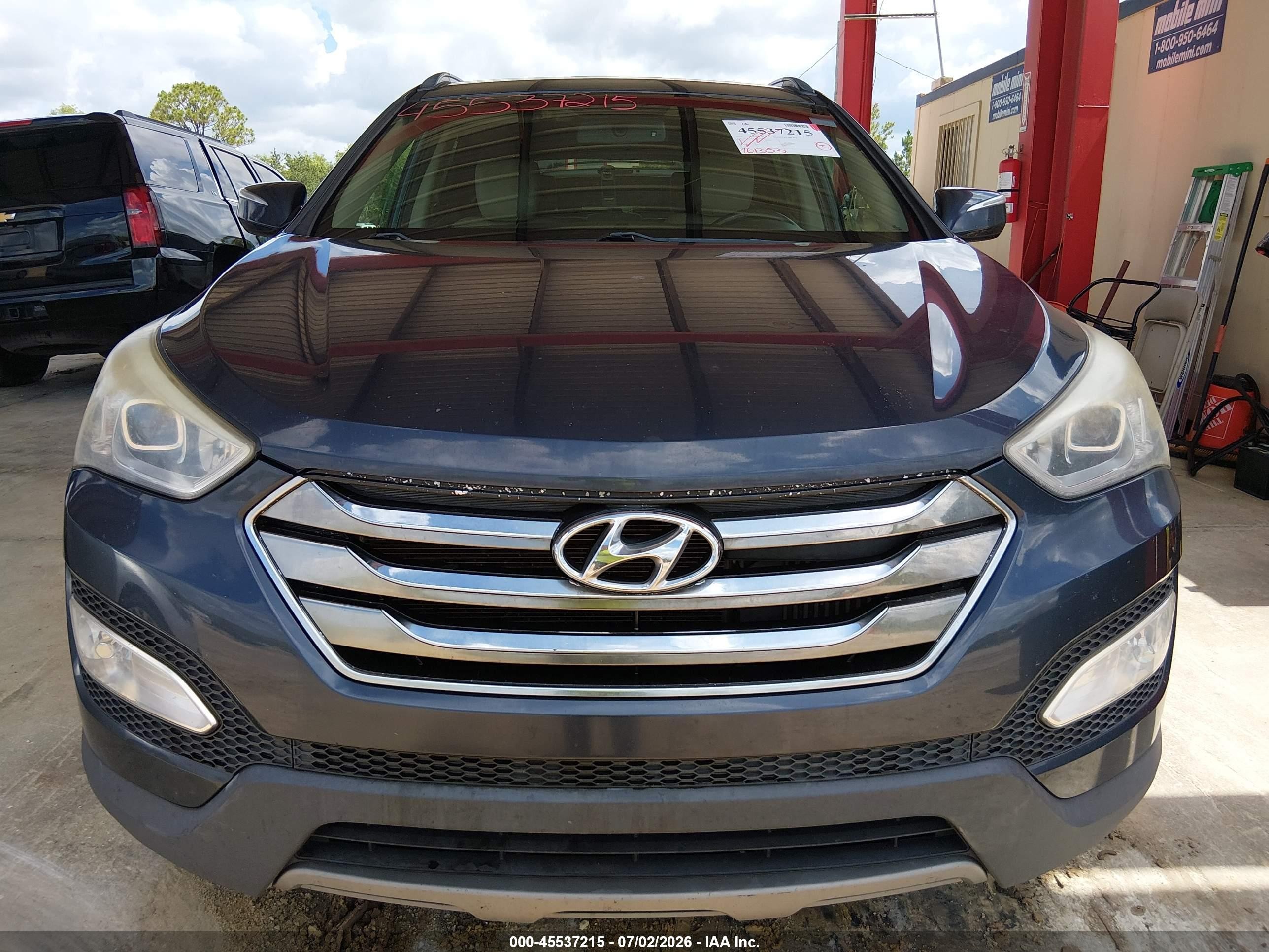 2014 Hyundai Santa Fe Sport 2.0l Turbo Синий vin: 5XYZU3LA6EG212422