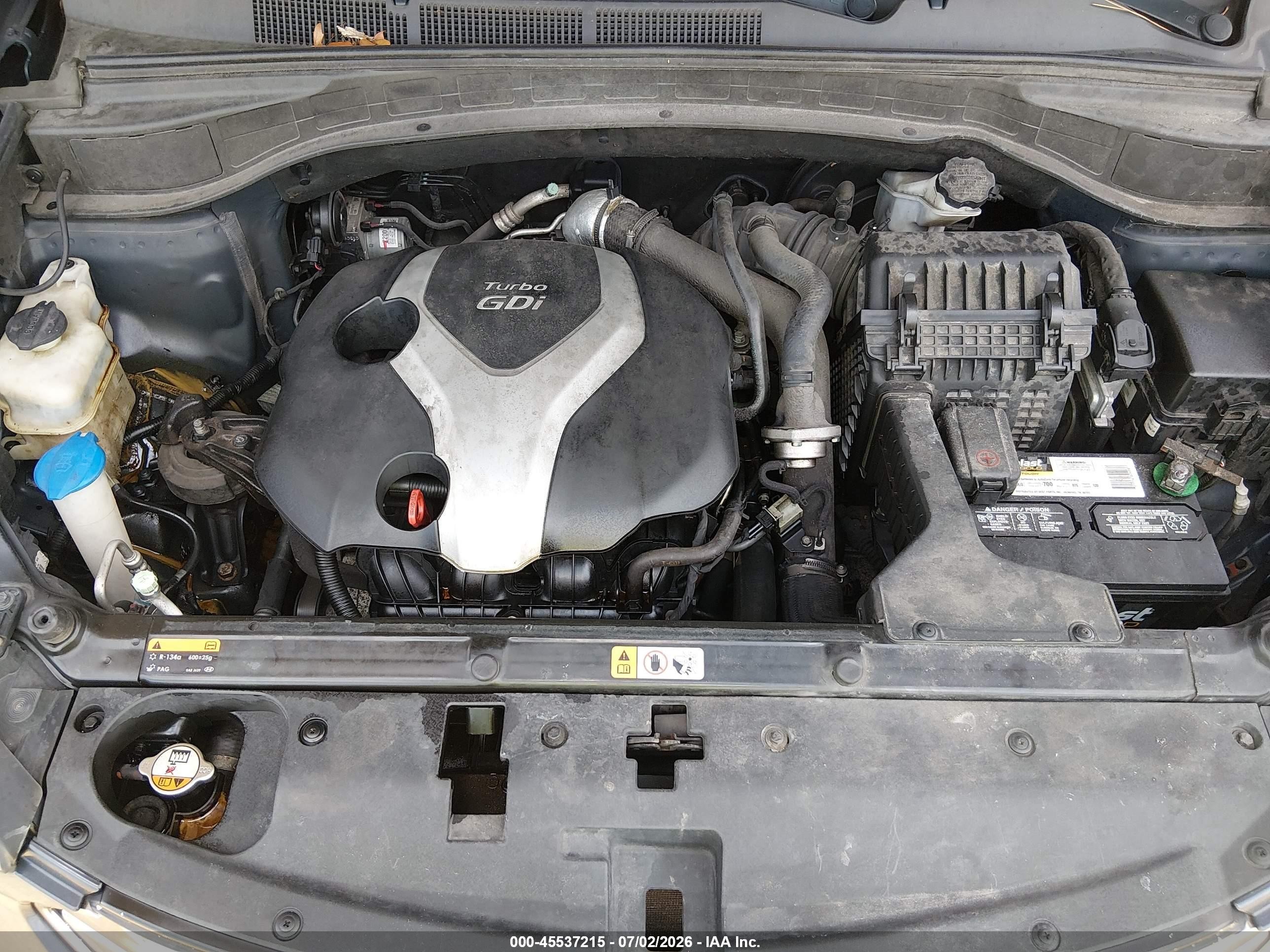 2014 Hyundai Santa Fe Sport 2.0l Turbo Синий vin: 5XYZU3LA6EG212422