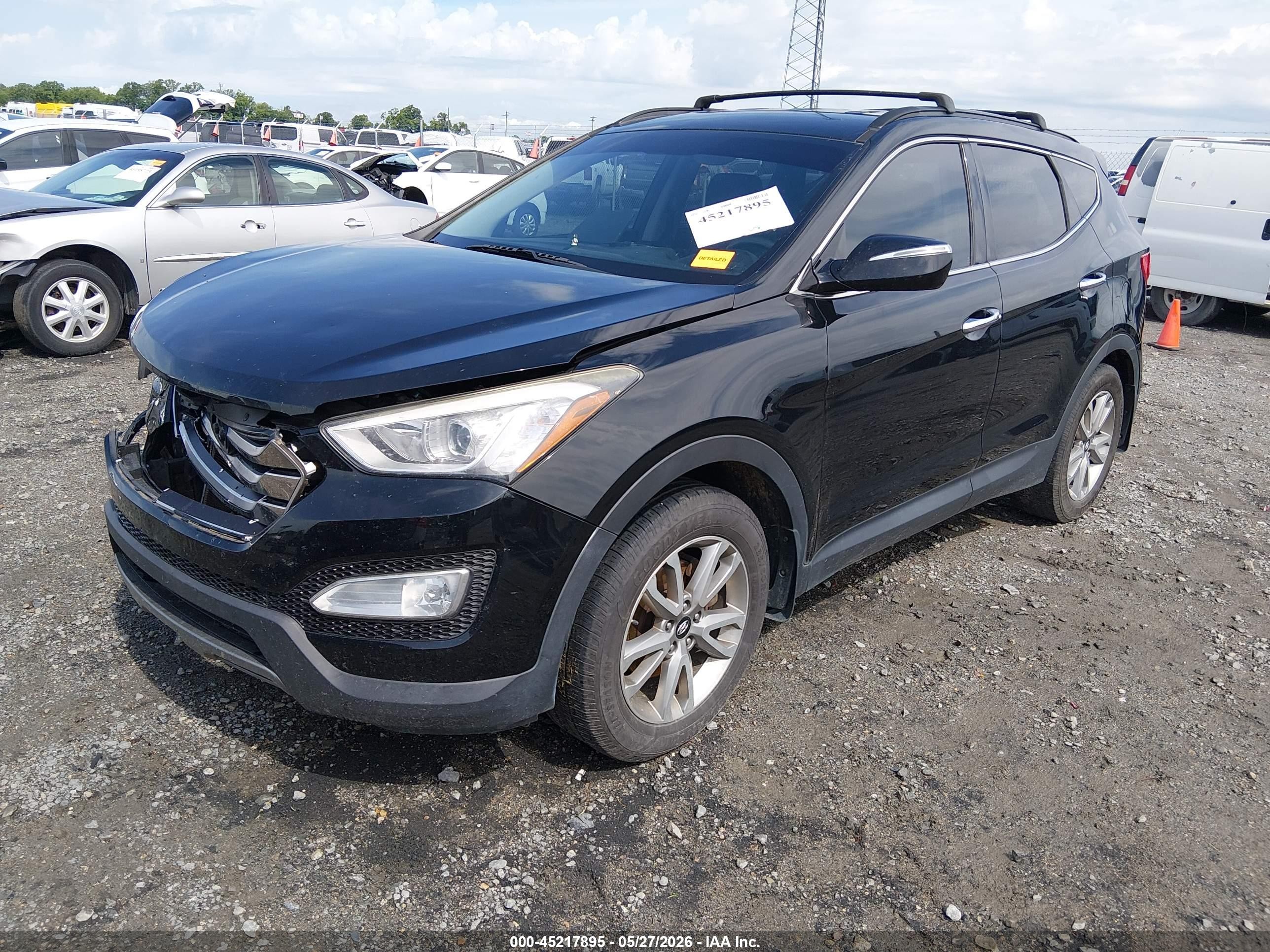 2015 Hyundai Santa Fe Sport 2.0l Turbo Black vin: 5XYZU3LA6FG245826