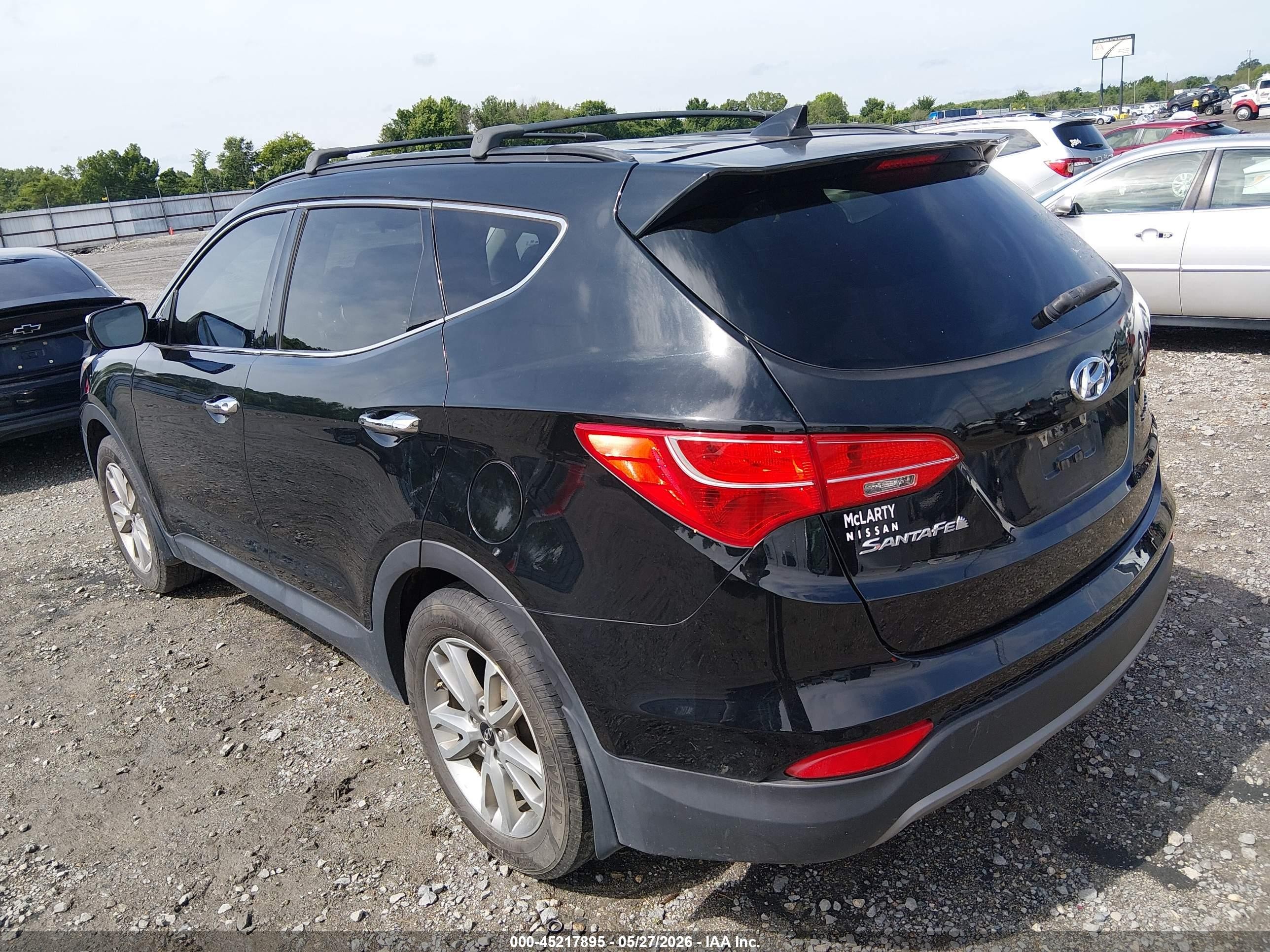2015 Hyundai Santa Fe Sport 2.0l Turbo Black vin: 5XYZU3LA6FG245826