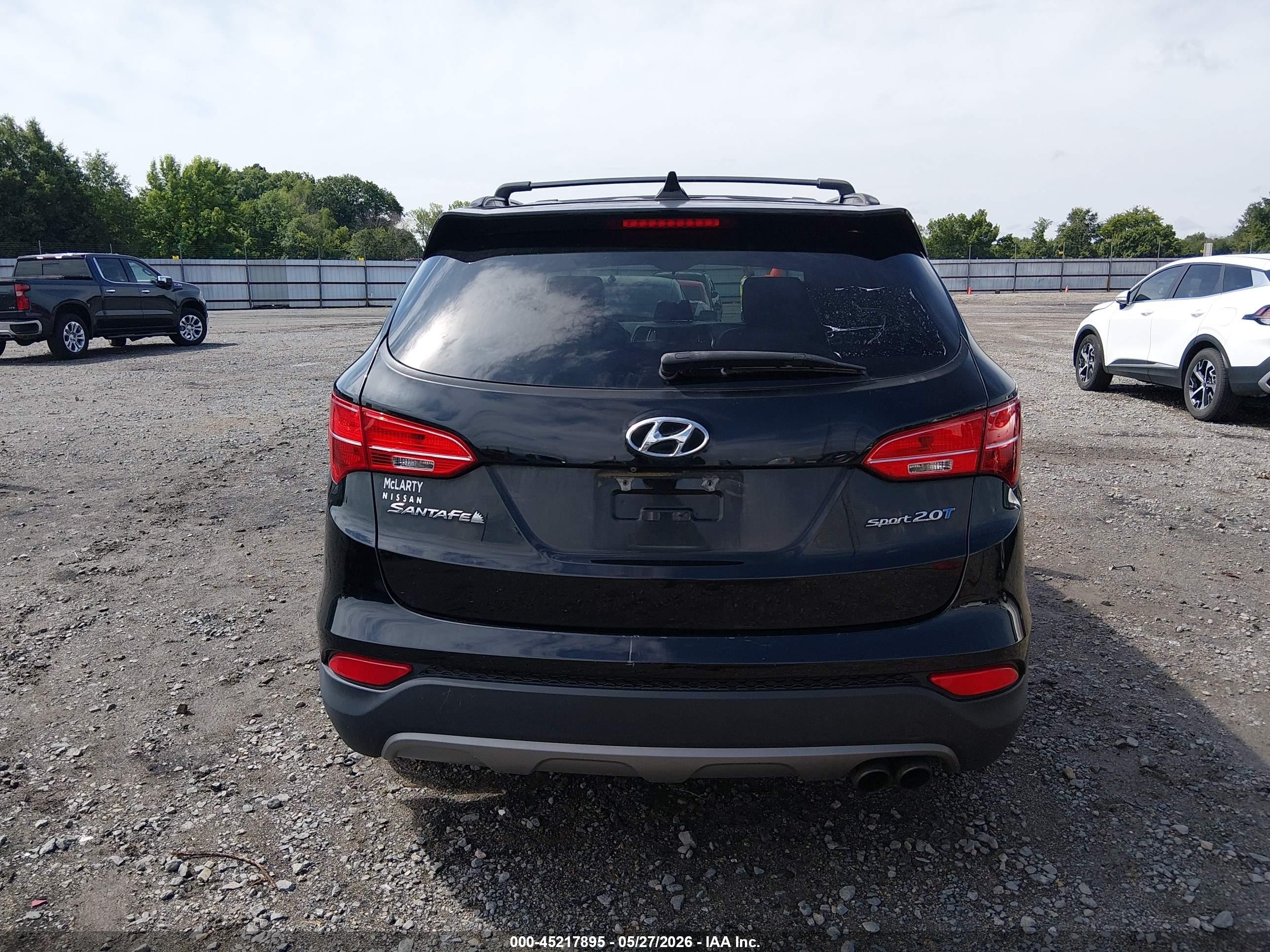 2015 Hyundai Santa Fe Sport 2.0l Turbo Black vin: 5XYZU3LA6FG245826
