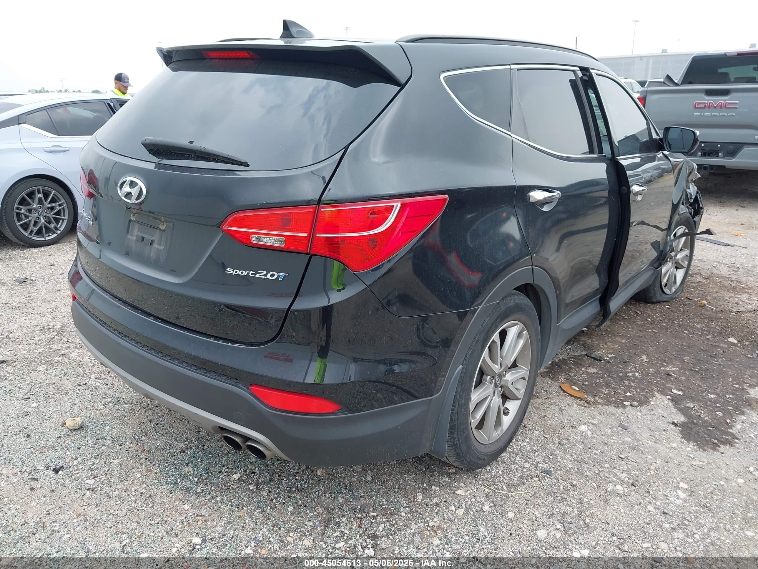 2015 Hyundai Santa Fe Sport 2.0l Turbo Black vin: 5XYZU3LA6FG262903