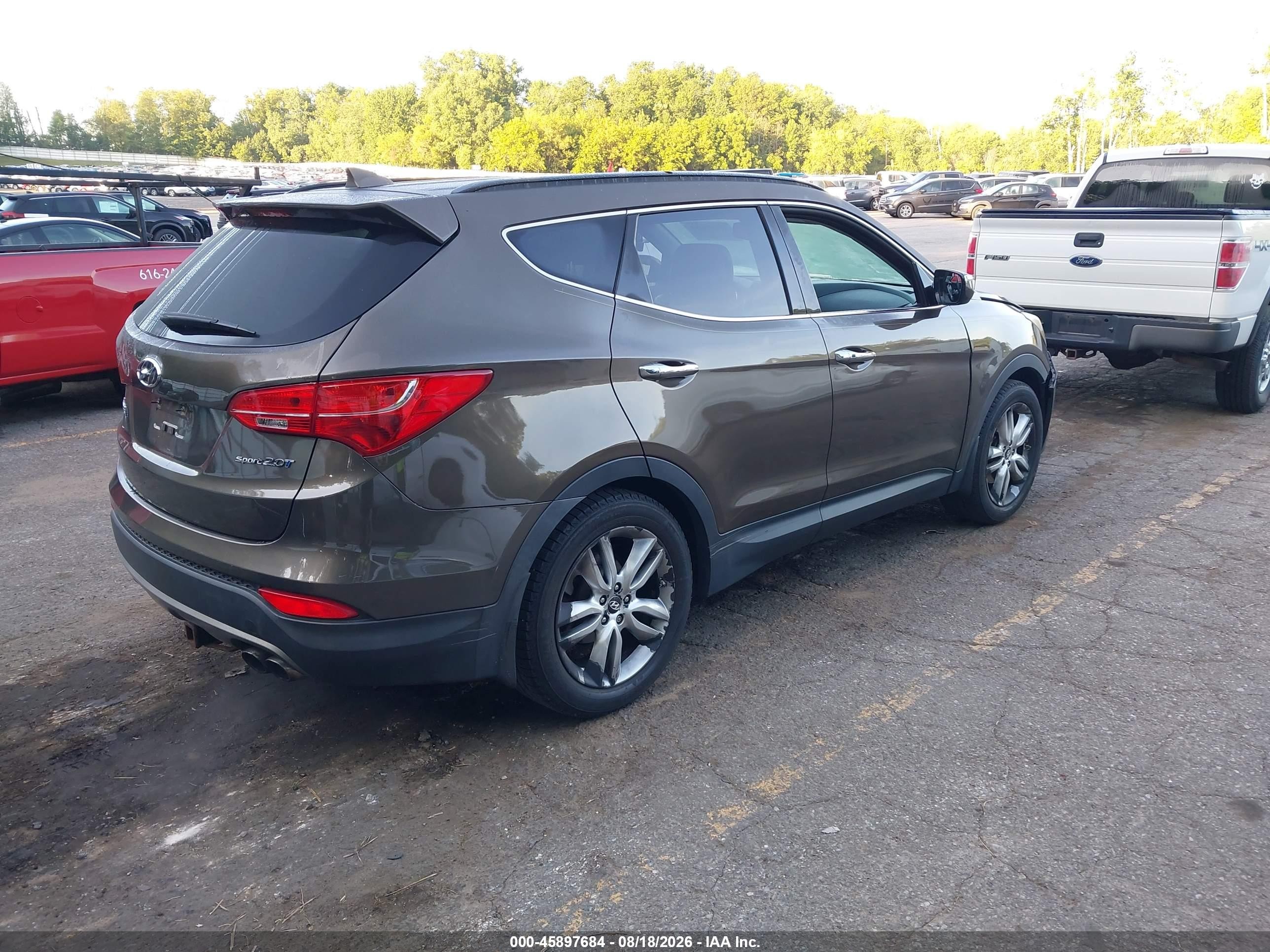 2013 Hyundai Santa Fe Sport 2.0t Серый vin: 5XYZU3LA7DG045907