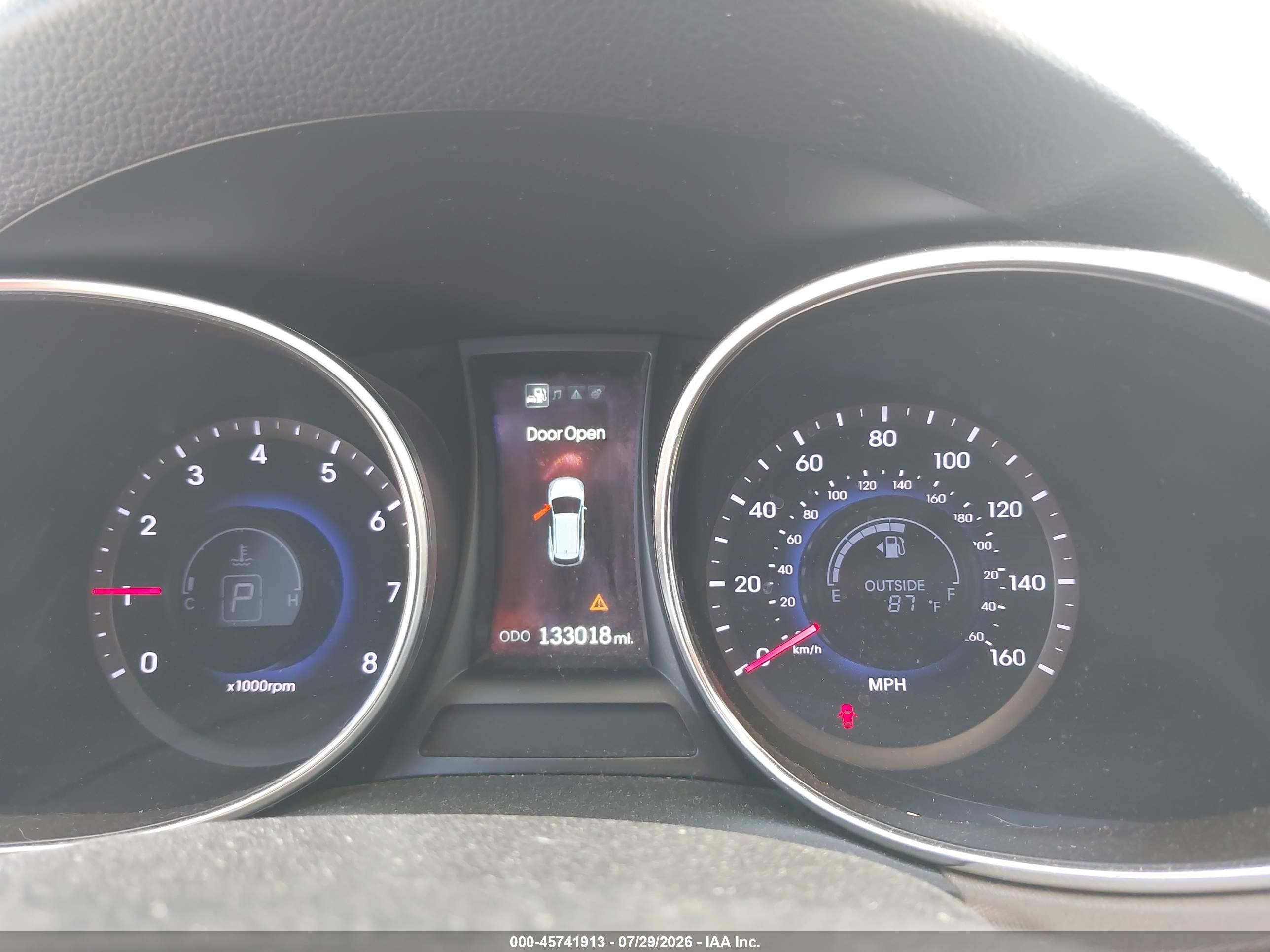 2013 Hyundai Santa Fe Sport 2.0t White vin: 5XYZU3LA7DG070774