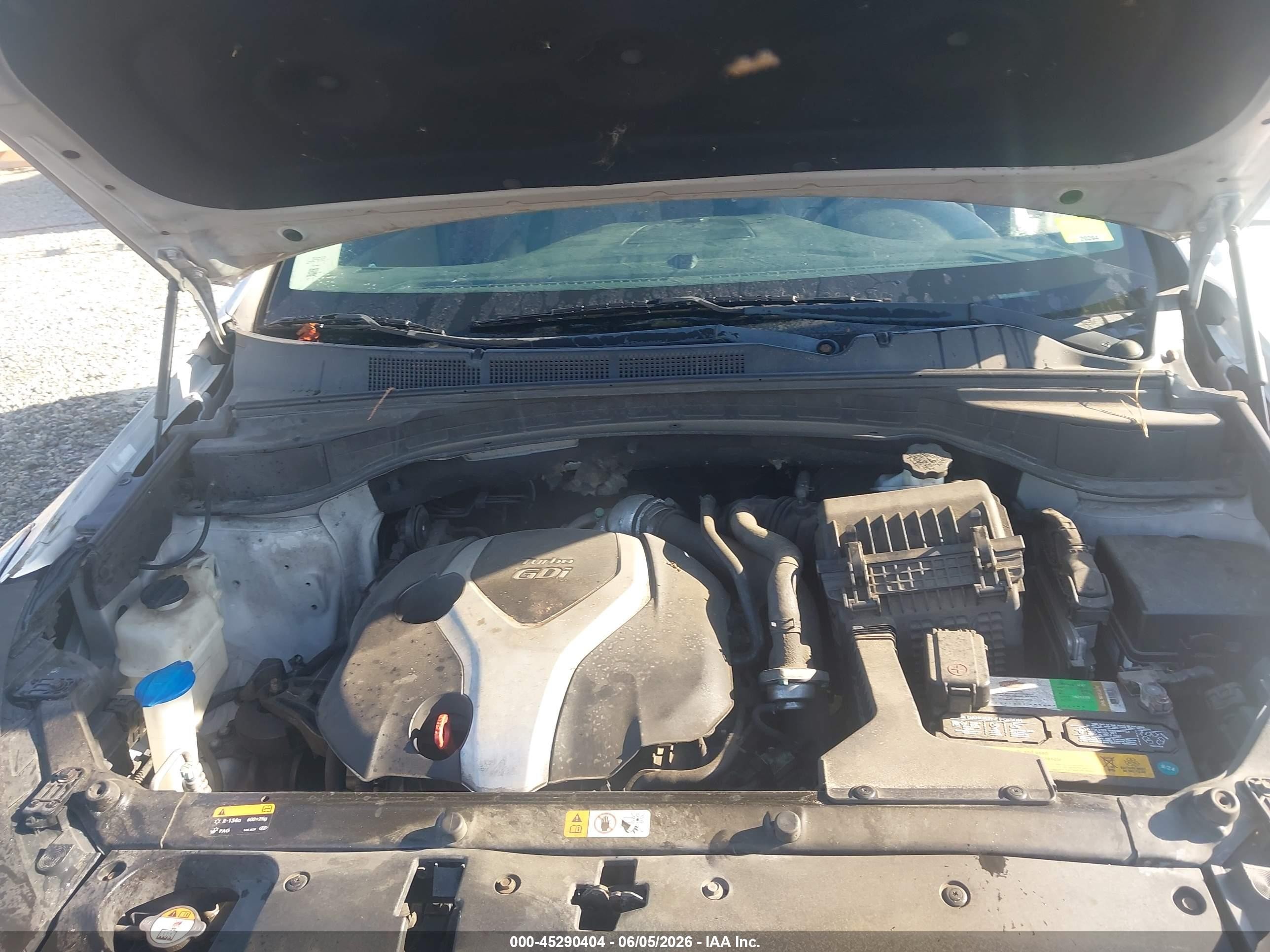 2013 Hyundai Santa Fe Sport 2.0t Silver vin: 5XYZU3LA7DG091981