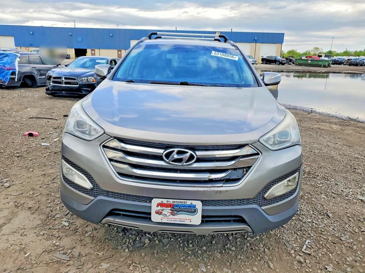 2013 Hyundai Santa Fe Sport 2.0t Silver vin: 5XYZU3LA7DG123425