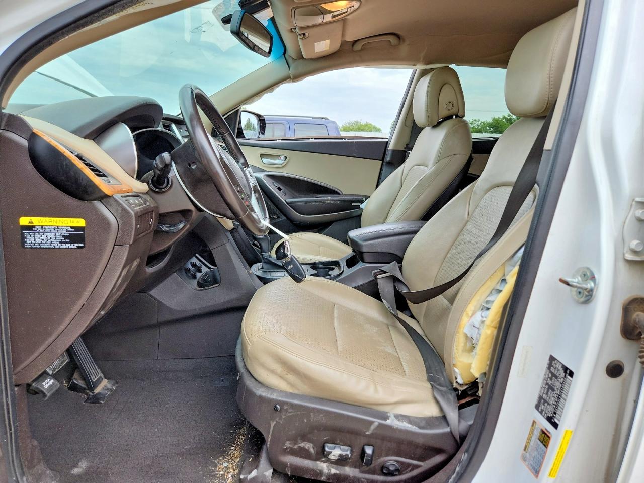 2014 Hyundai Santa Fe Sport White vin: 5XYZU3LA7EG188406