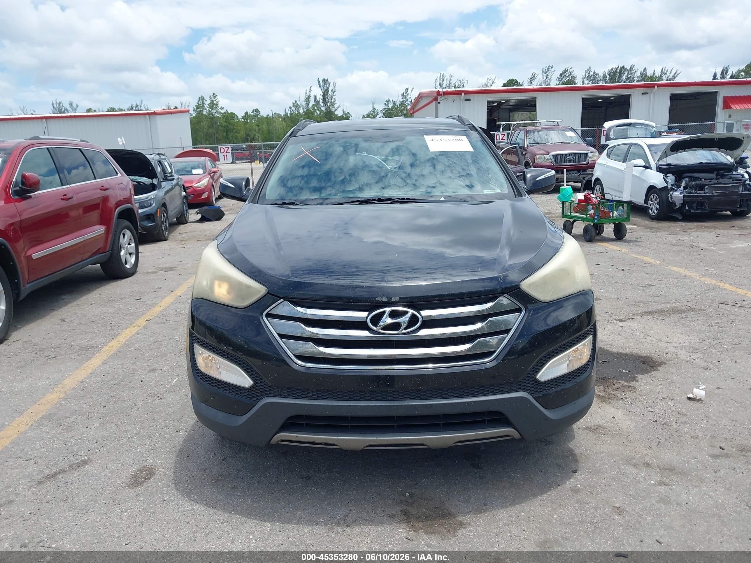 2014 Hyundai Santa Fe Sport 2.0l Turbo Black vin: 5XYZU3LA7EG191676