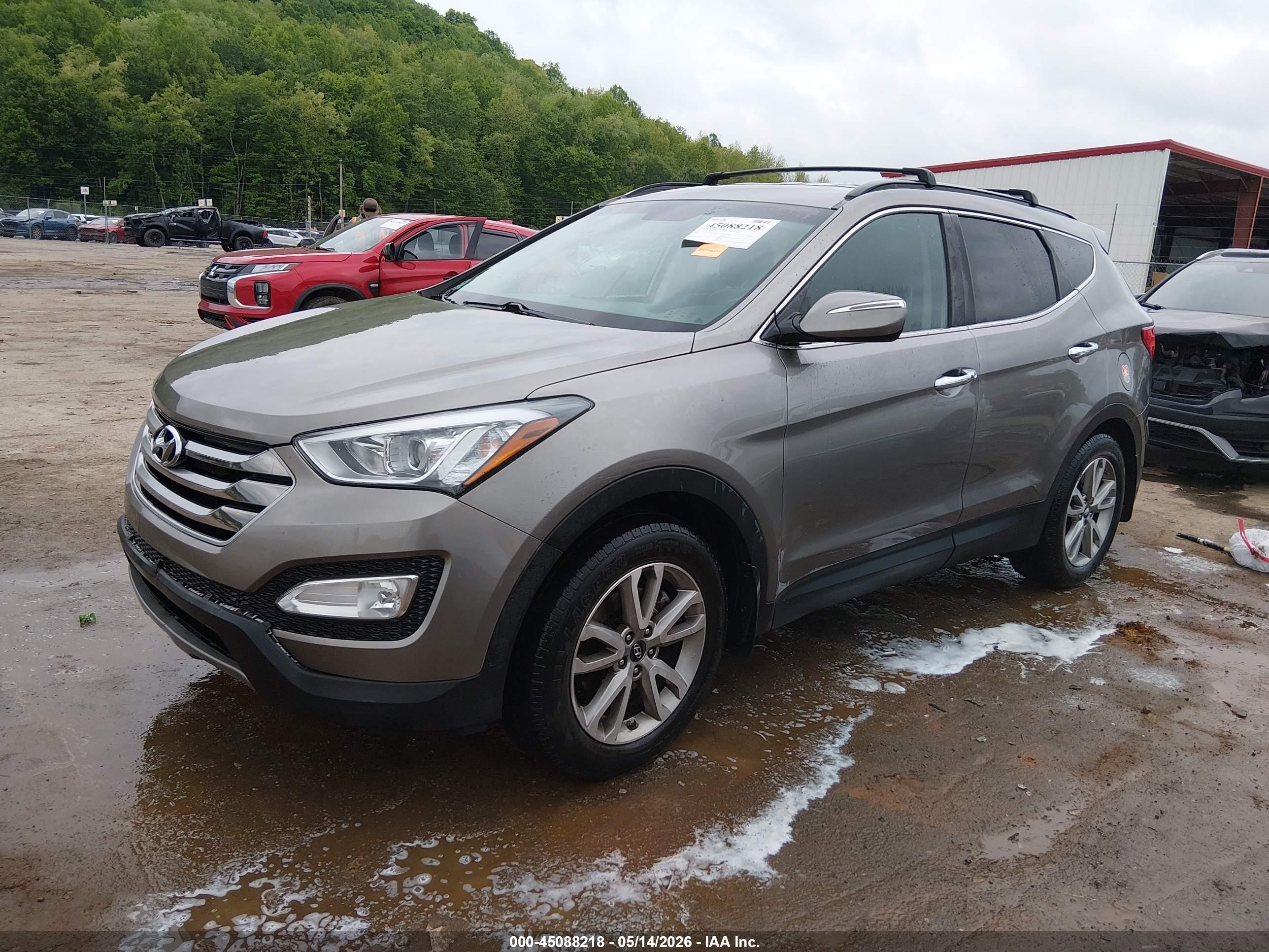 2015 Hyundai Santa Fe Sport 2.0l Turbo Gray vin: 5XYZU3LA7FG264871
