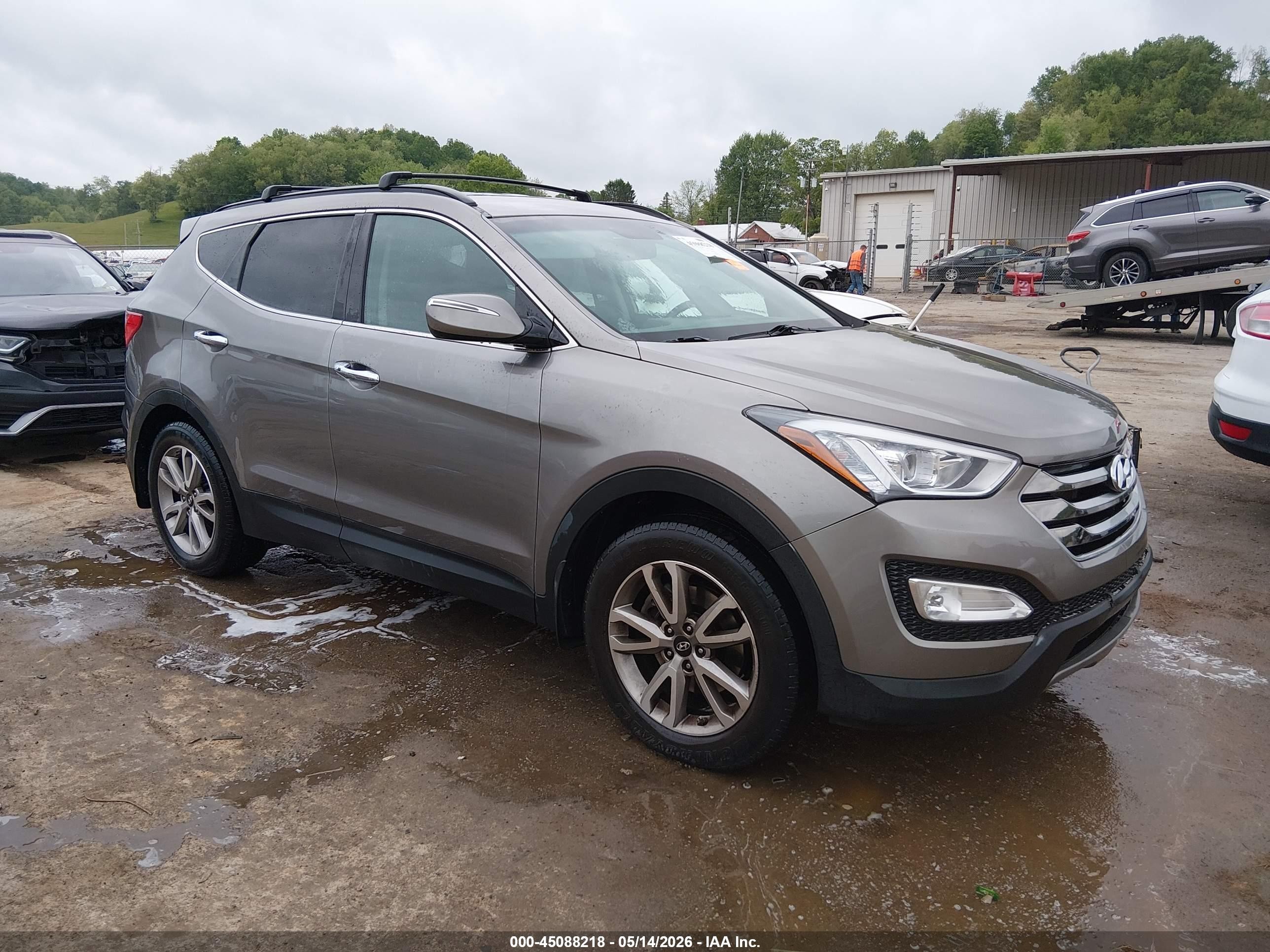 2015 Hyundai Santa Fe Sport 2.0l Turbo Gray vin: 5XYZU3LA7FG264871
