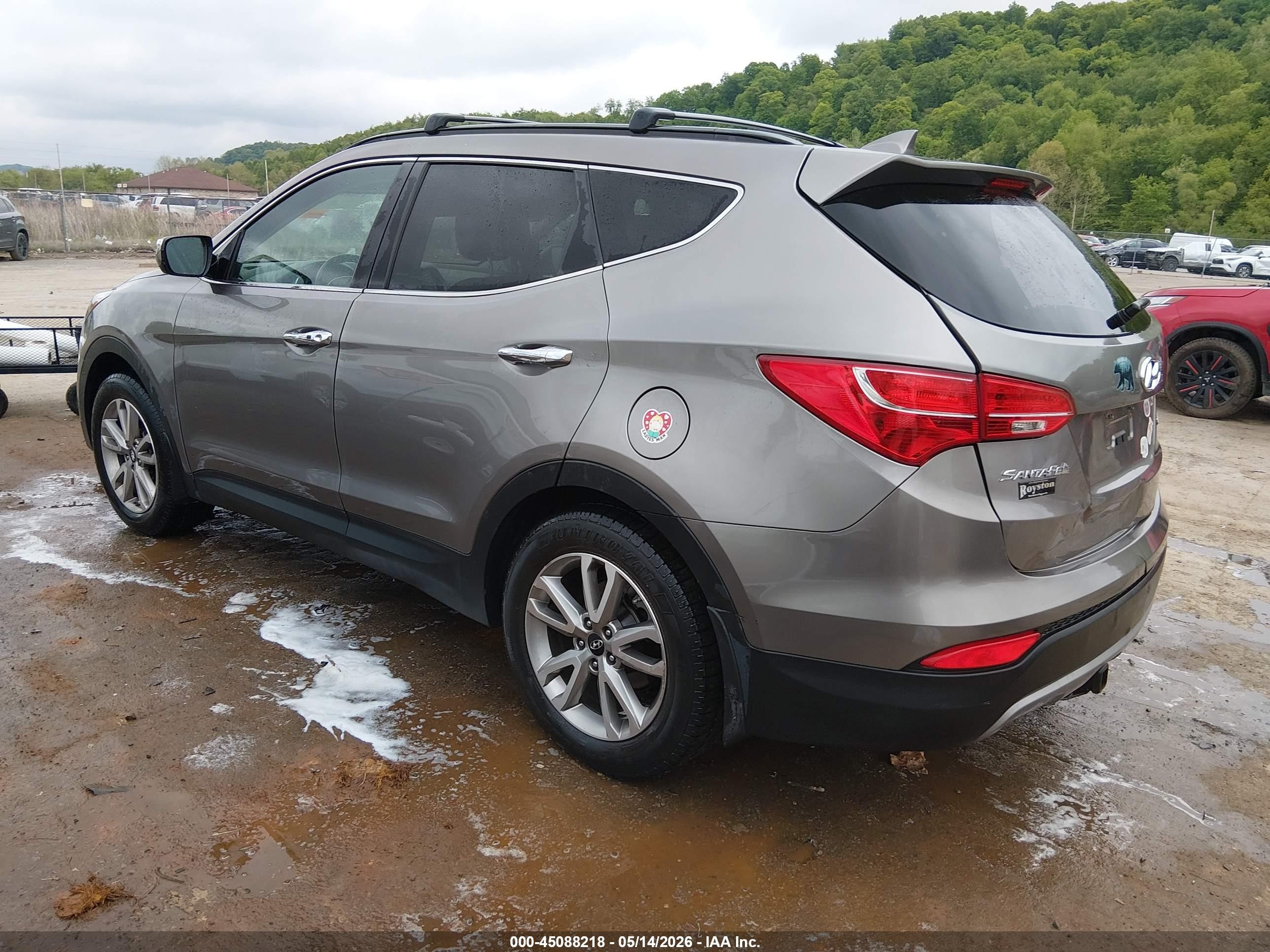2015 Hyundai Santa Fe Sport 2.0l Turbo Gray vin: 5XYZU3LA7FG264871