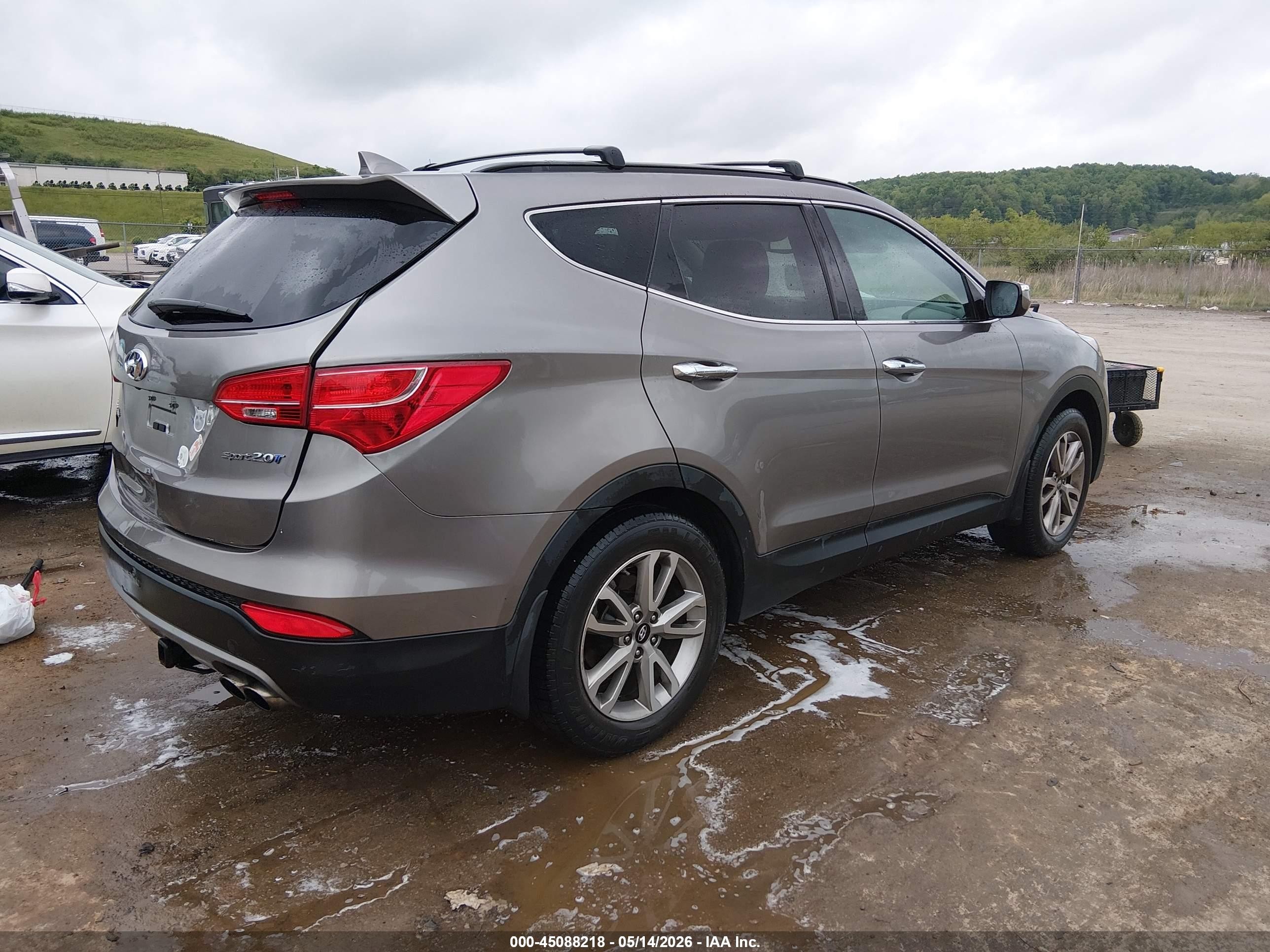 2015 Hyundai Santa Fe Sport 2.0l Turbo Gray vin: 5XYZU3LA7FG264871