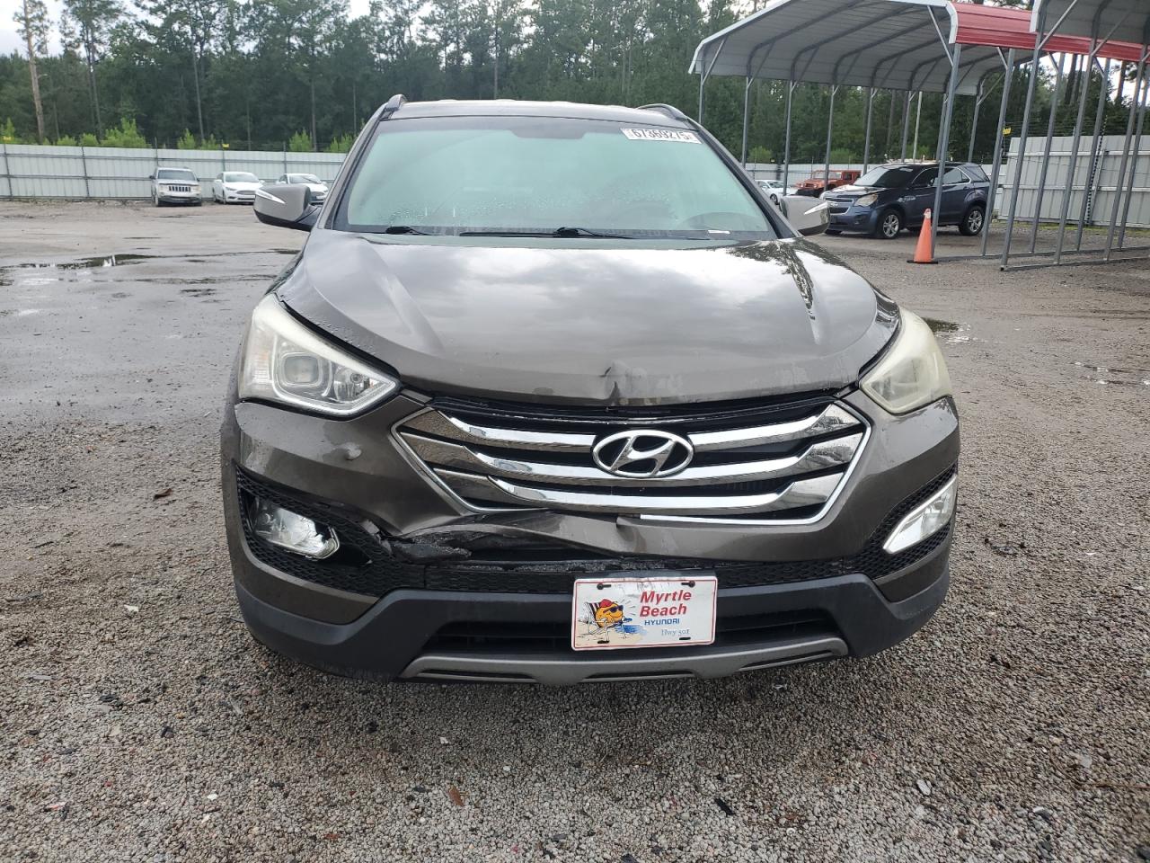 2013 Hyundai Santa Fe Sport Brown vin: 5XYZU3LA8DG006582