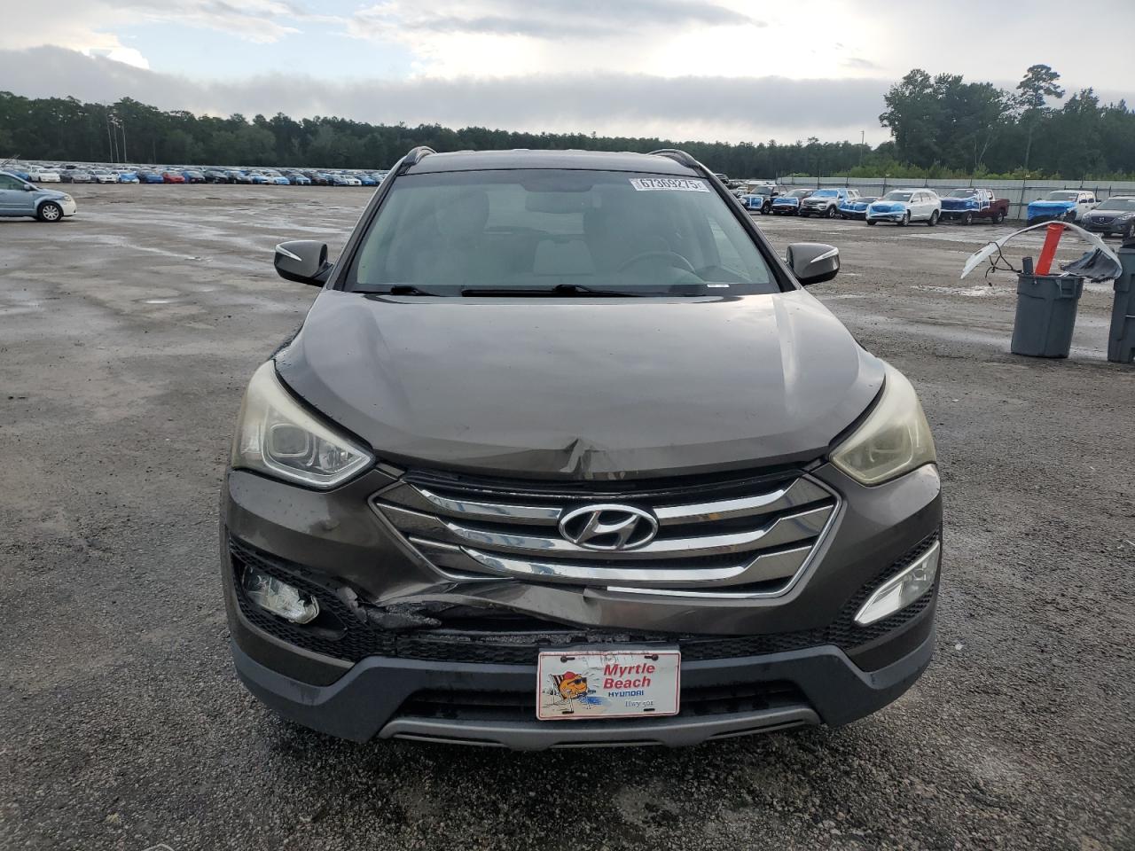 2013 Hyundai Santa Fe Sport Brown vin: 5XYZU3LA8DG006582