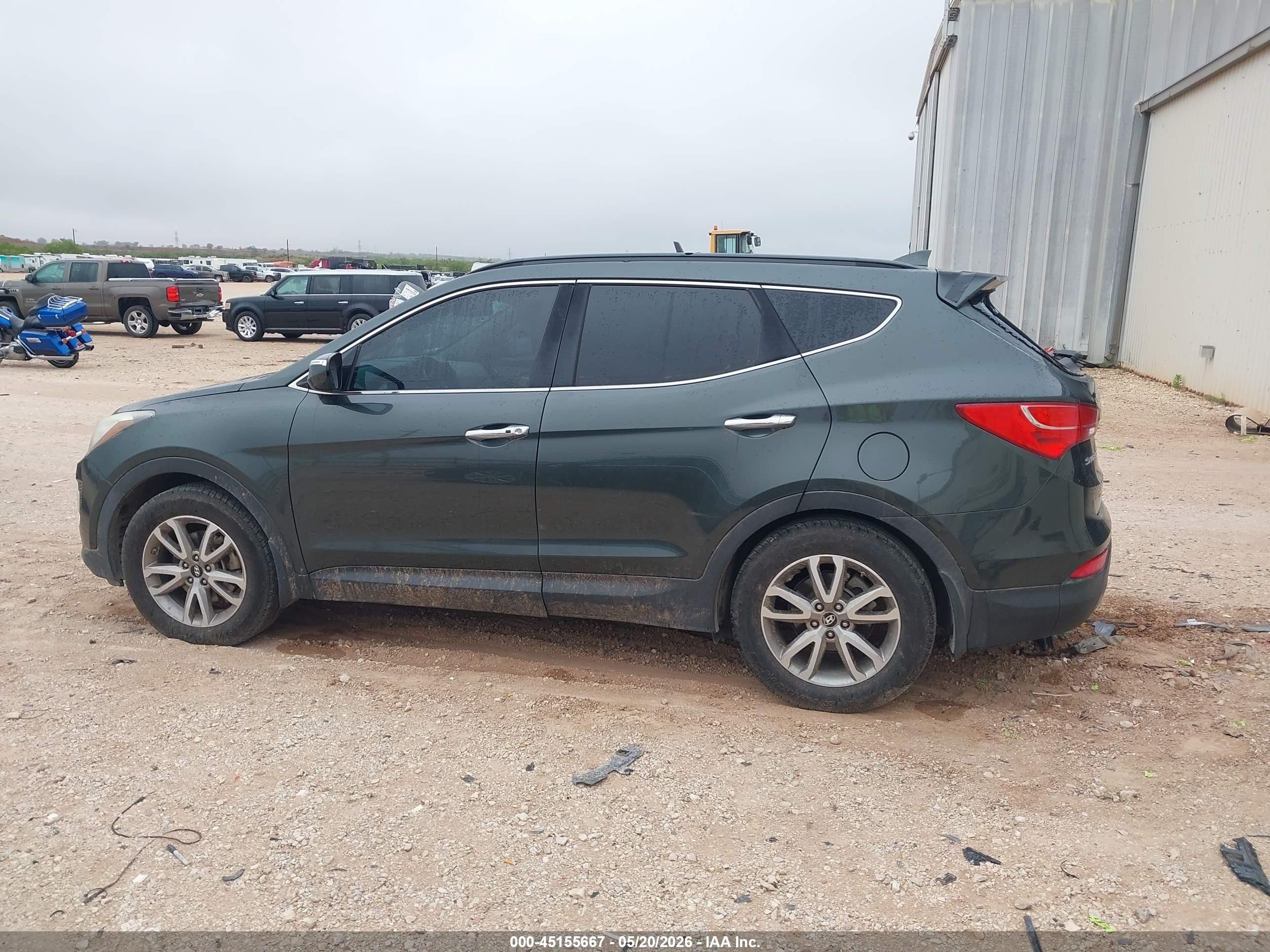 2014 Hyundai Santa Fe Sport 2.0l Turbo Gray vin: 5XYZU3LA8EG143491