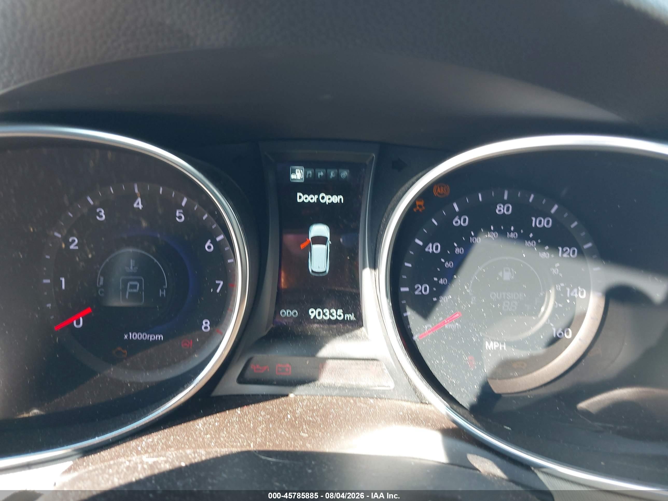 2014 Hyundai Santa Fe Sport 2.0l Turbo Белый vin: 5XYZU3LA8EG164714