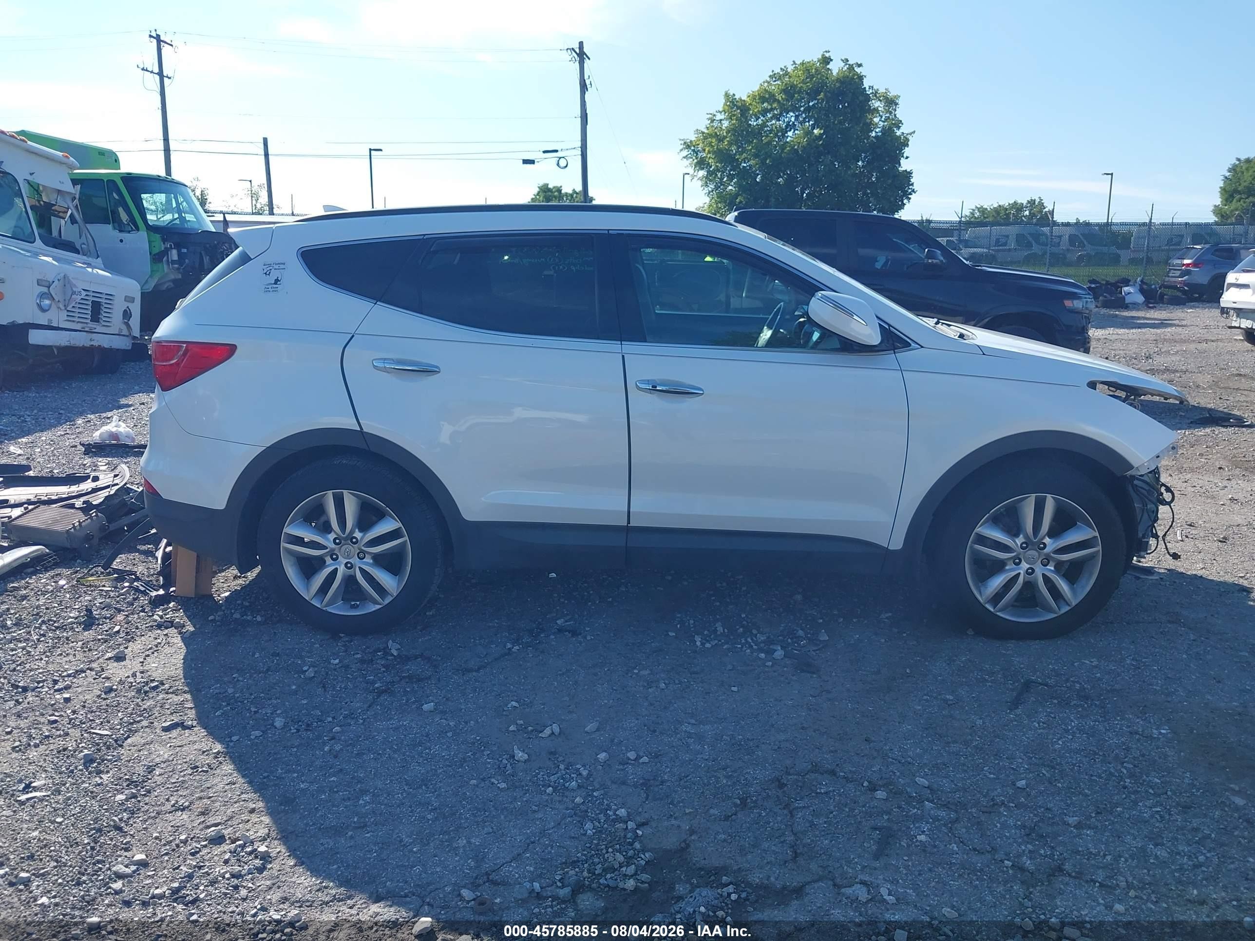 2014 Hyundai Santa Fe Sport 2.0l Turbo Белый vin: 5XYZU3LA8EG164714