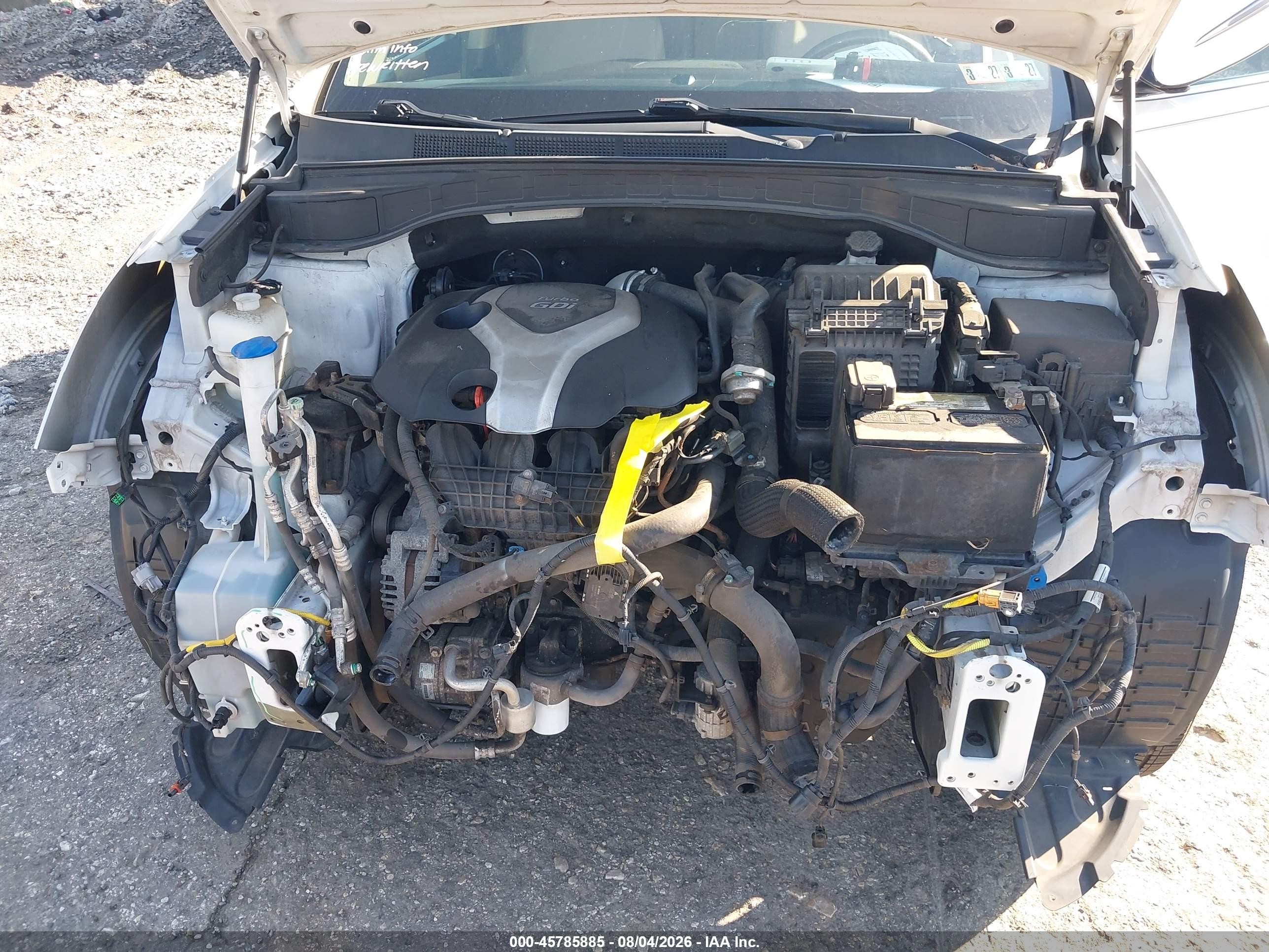 2014 Hyundai Santa Fe Sport 2.0l Turbo Белый vin: 5XYZU3LA8EG164714