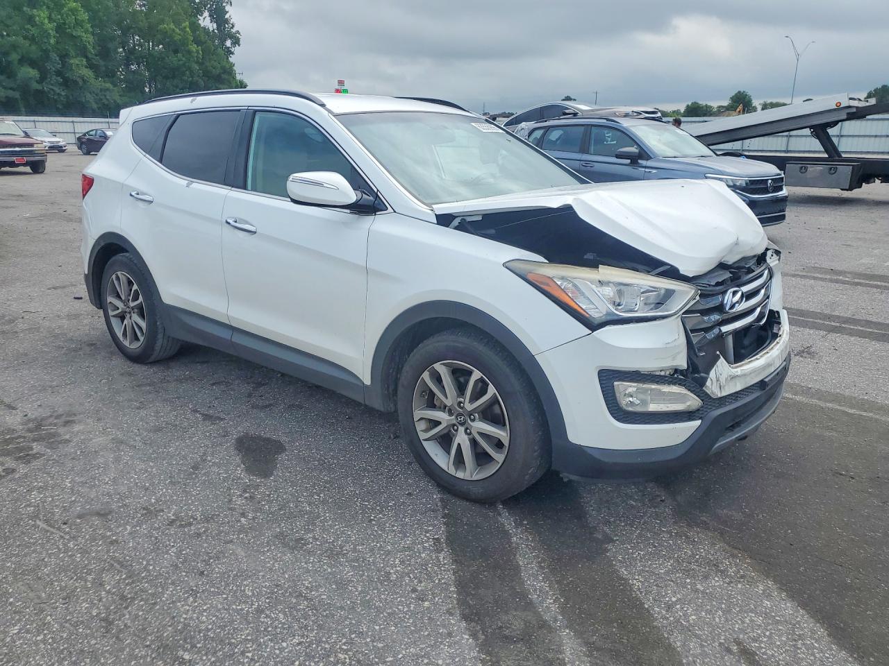 2014 Hyundai Santa Fe Sport 2.0t White vin: 5XYZU3LA8EG182355