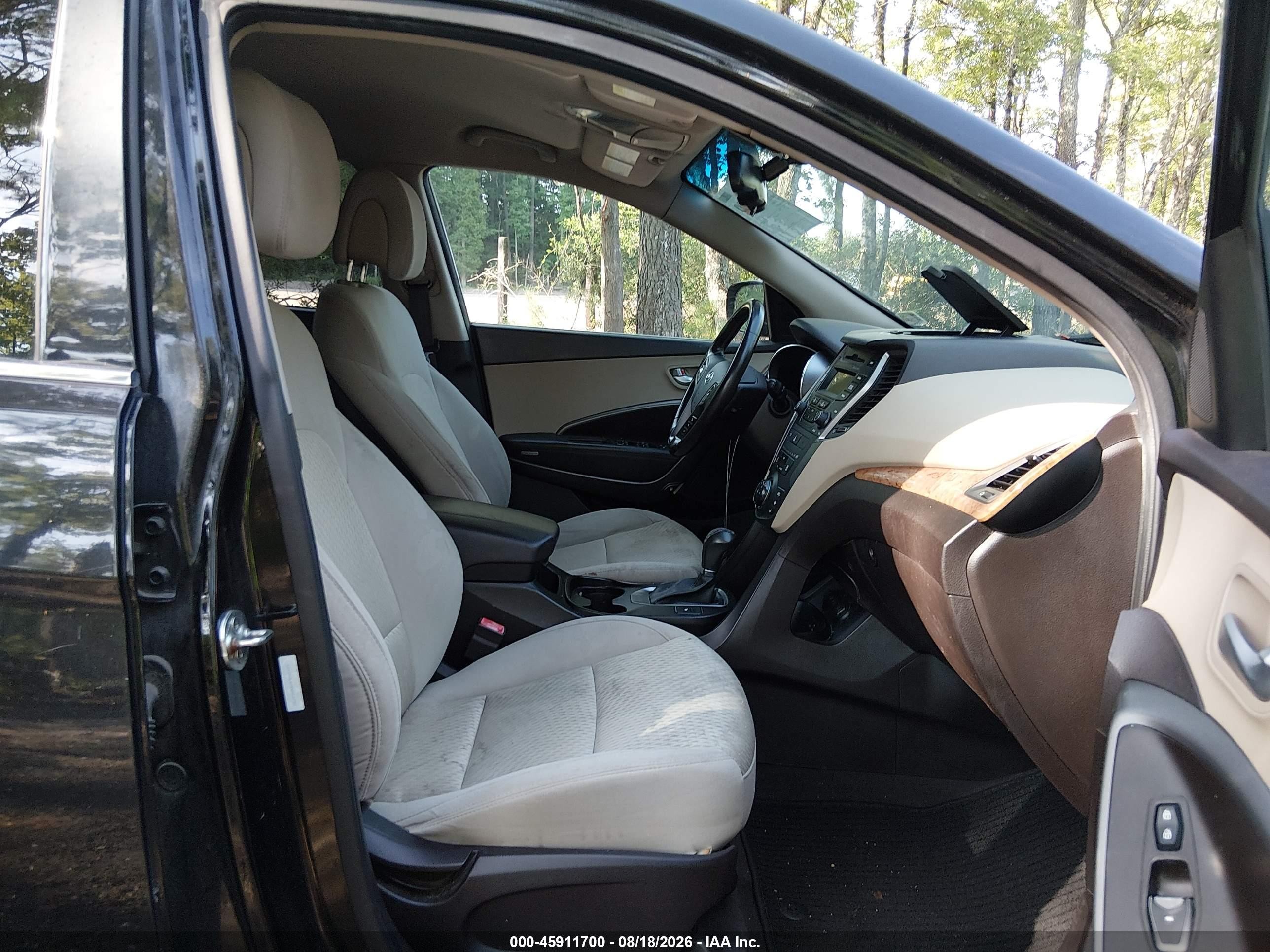 2013 Hyundai Santa Fe Sport 2.0t Black vin: 5XYZU3LA9DG013797