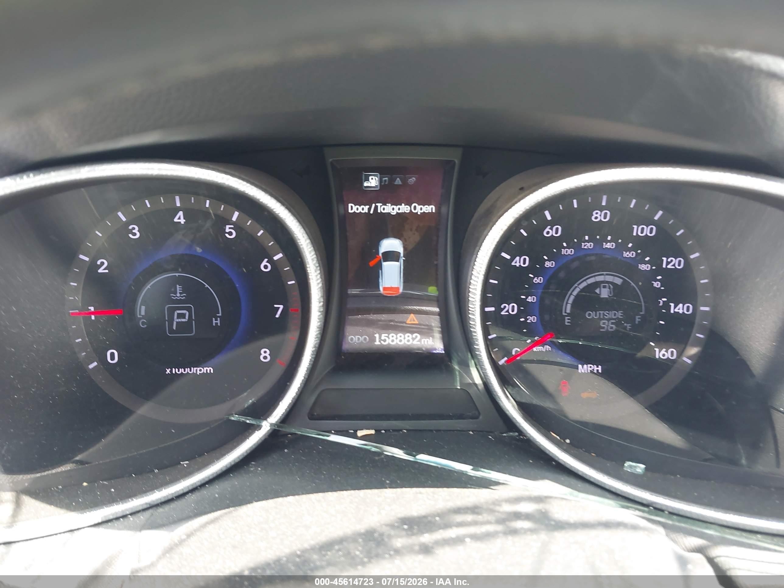 2013 Hyundai Santa Fe Sport 2.0t Gray vin: 5XYZU3LA9DG067682