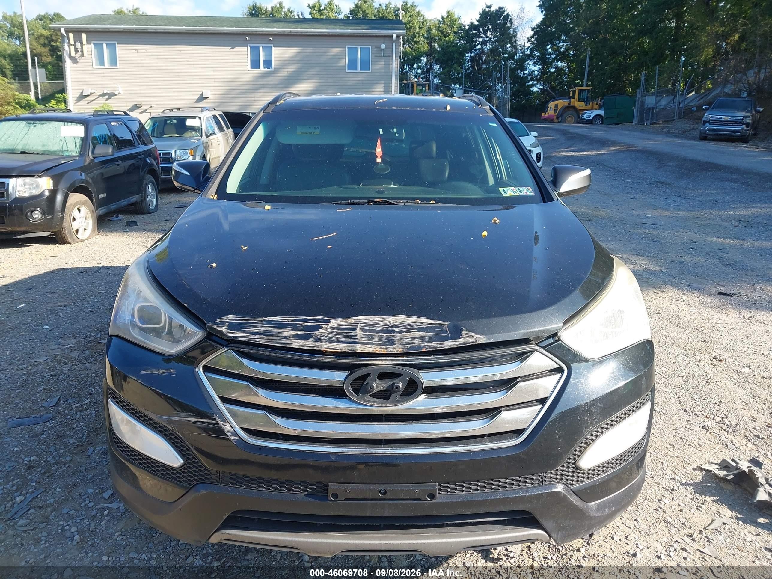 2014 Hyundai Santa Fe Sport 2.0l Turbo Black vin: 5XYZU3LA9EG125615