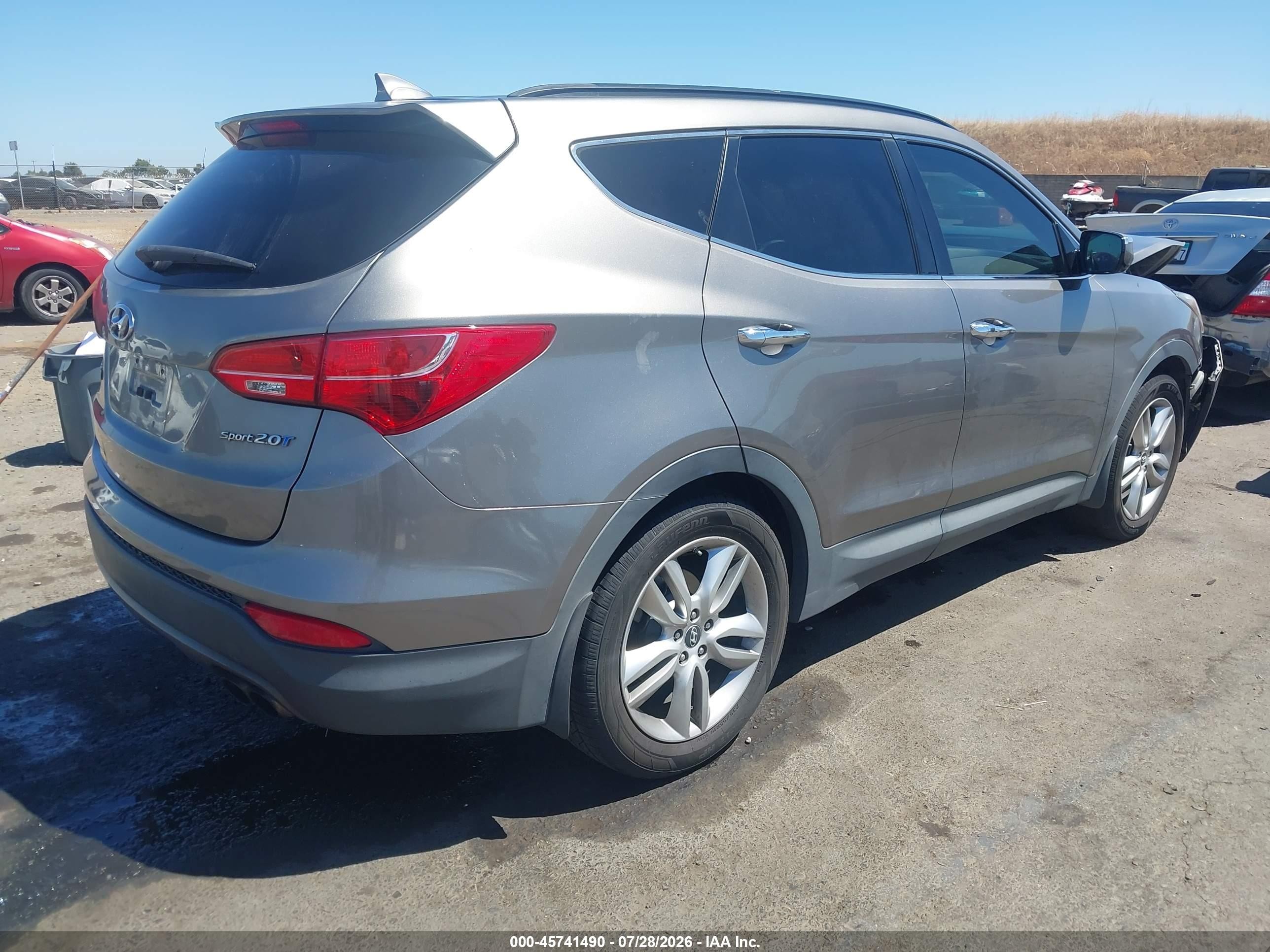 2014 Hyundai Santa Fe Sport 2.0l Turbo Brown vin: 5XYZU3LA9EG220207