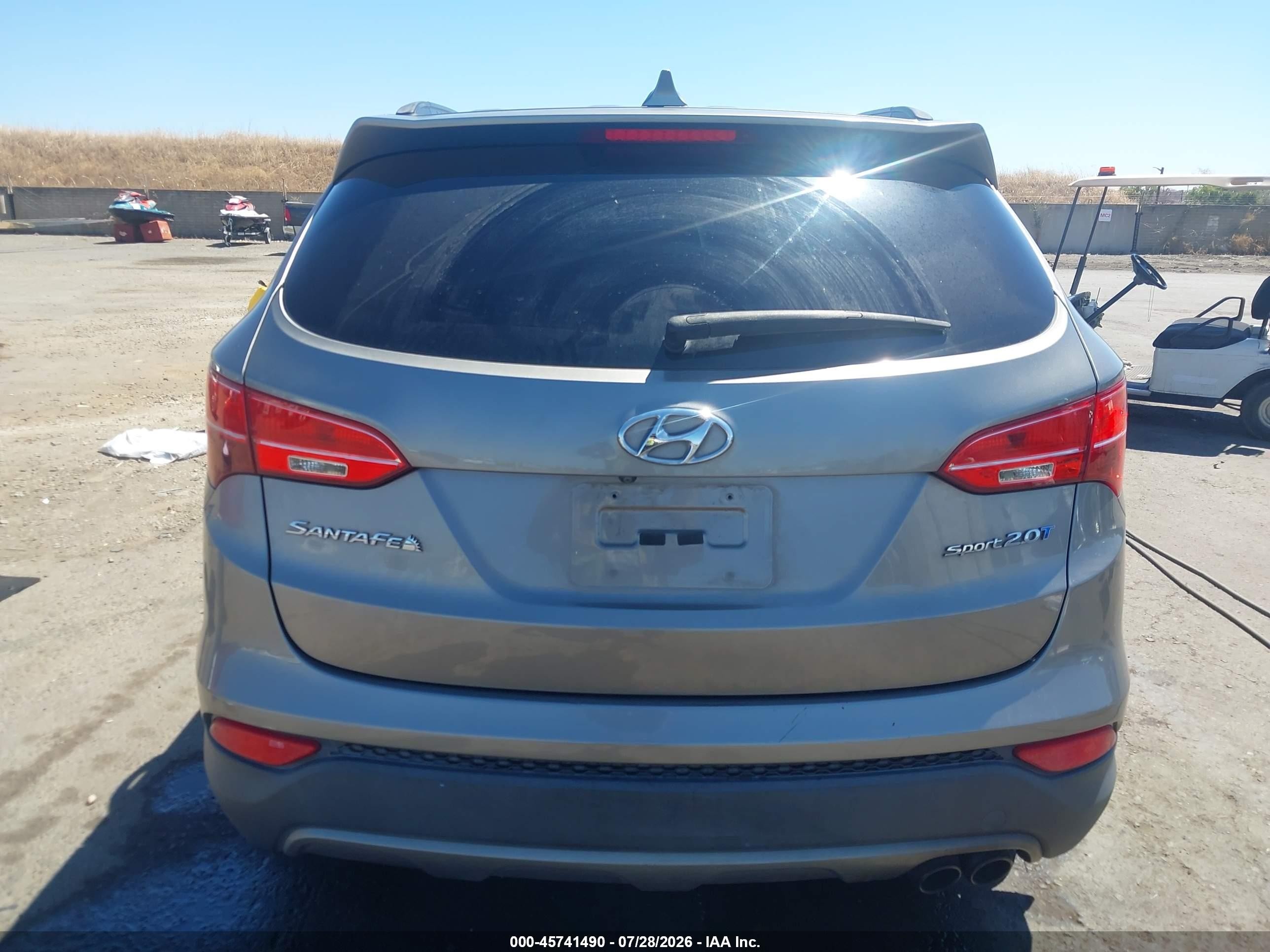 2014 Hyundai Santa Fe Sport 2.0l Turbo Brown vin: 5XYZU3LA9EG220207