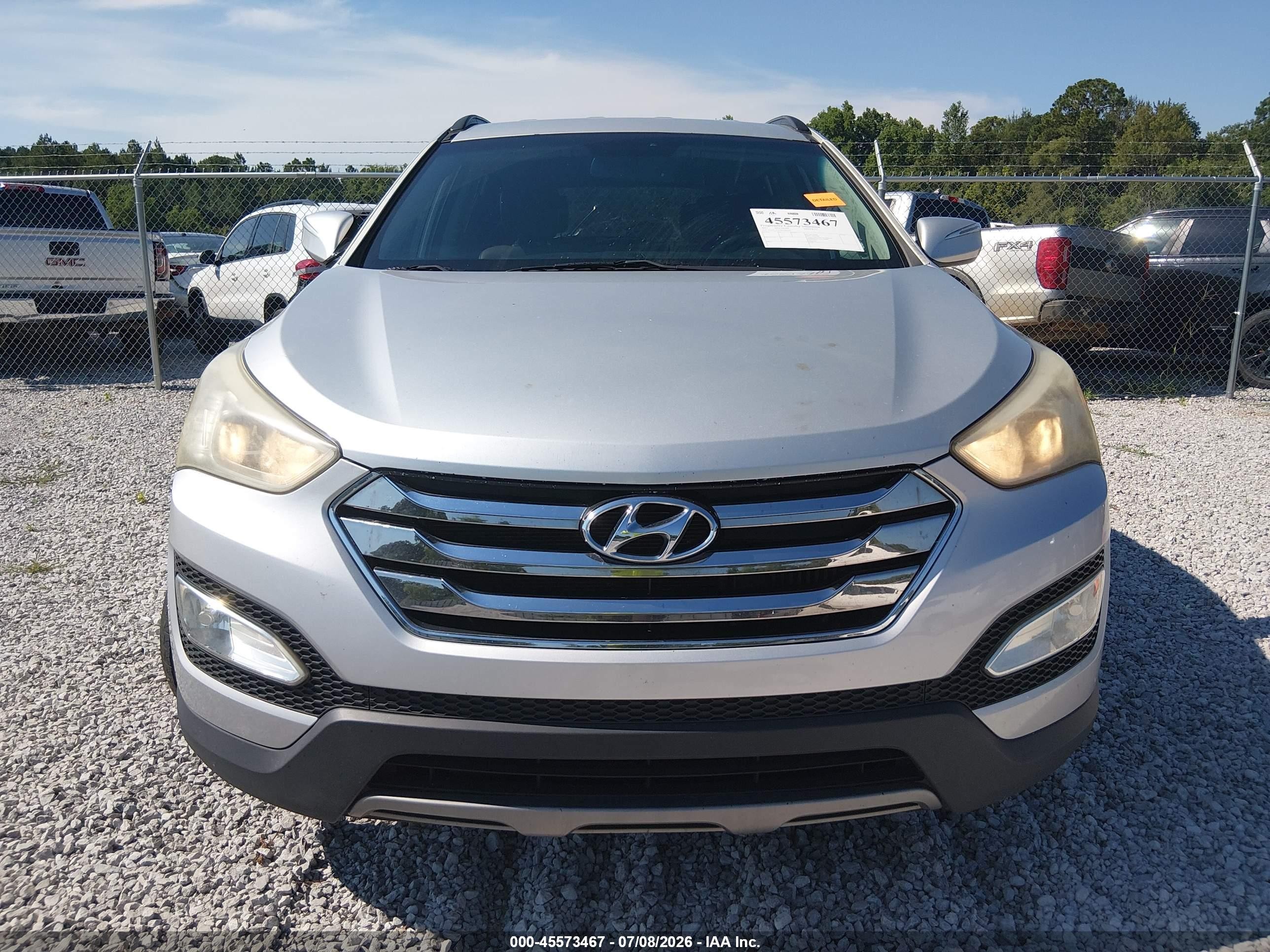 2013 Hyundai Santa Fe Sport 2.0t Silver vin: 5XYZU3LAXDG043195