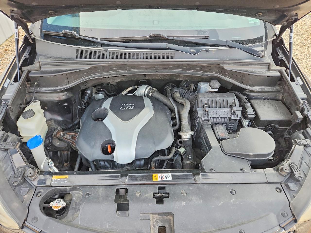 2013 Hyundai Santa Fe Sport 2.0t Черный vin: 5XYZU3LAXDG072955